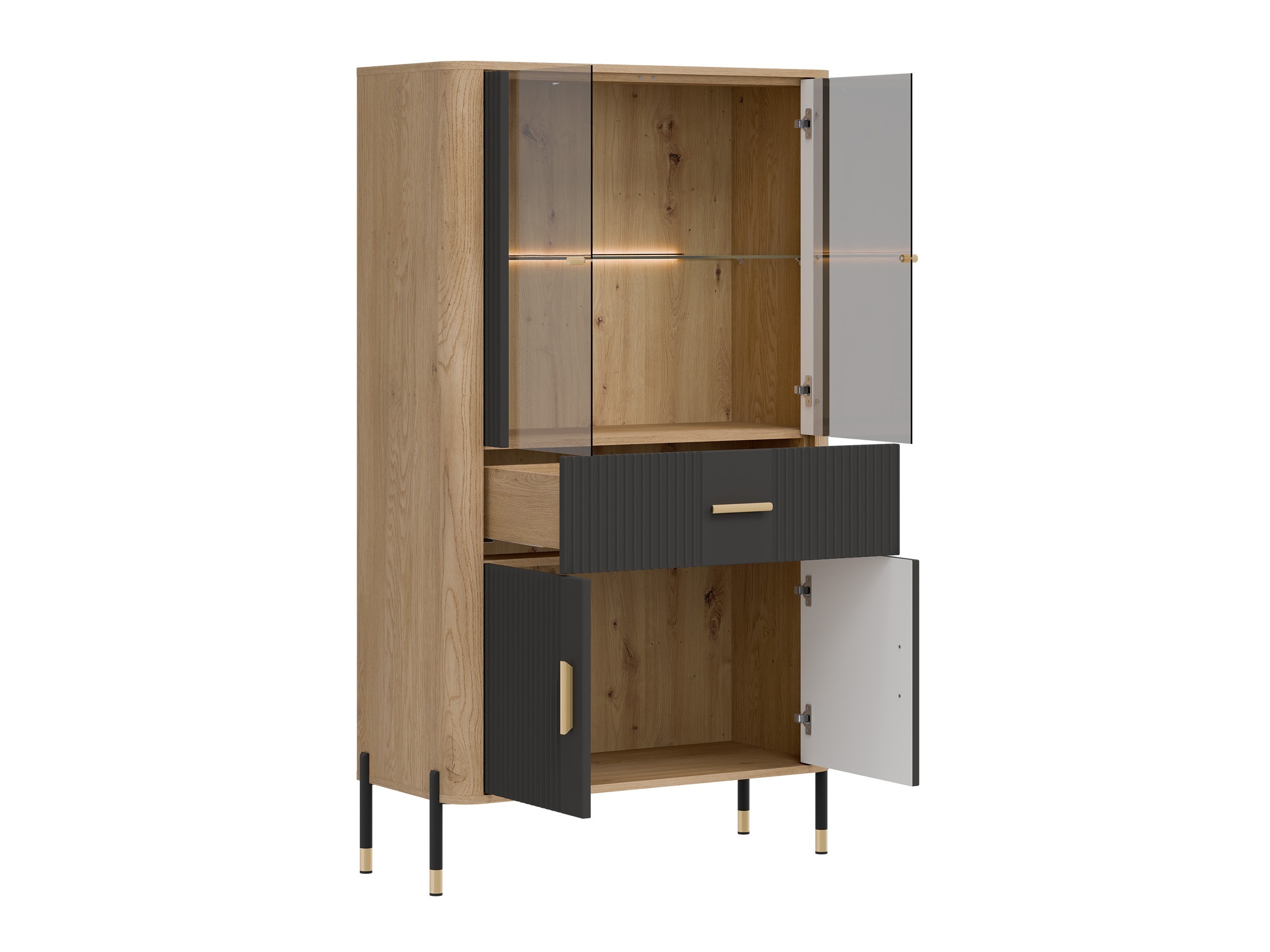 Set za dnevnu sobu Flosora 147 (Antracit)