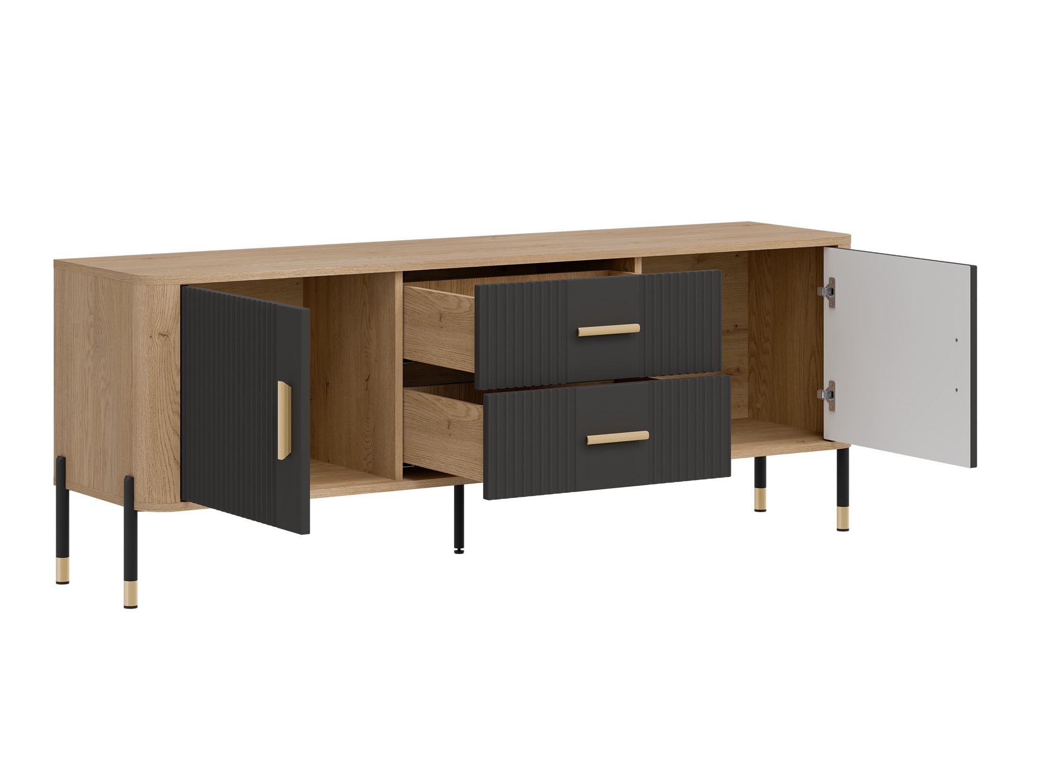 Set za dnevnu sobu Flosora 147 (Antracit)