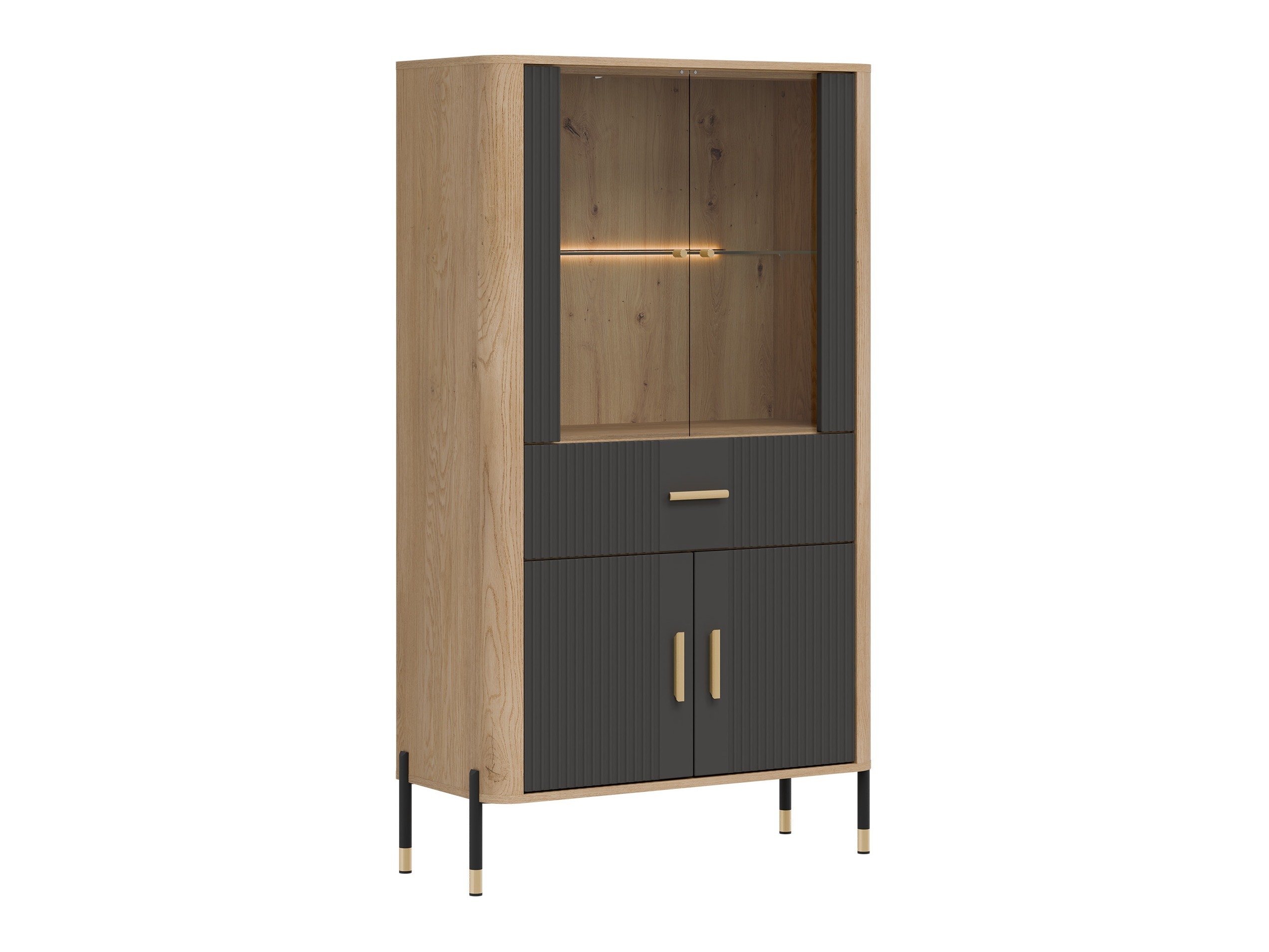 Set za dnevnu sobu Flosora 147 (Antracit)