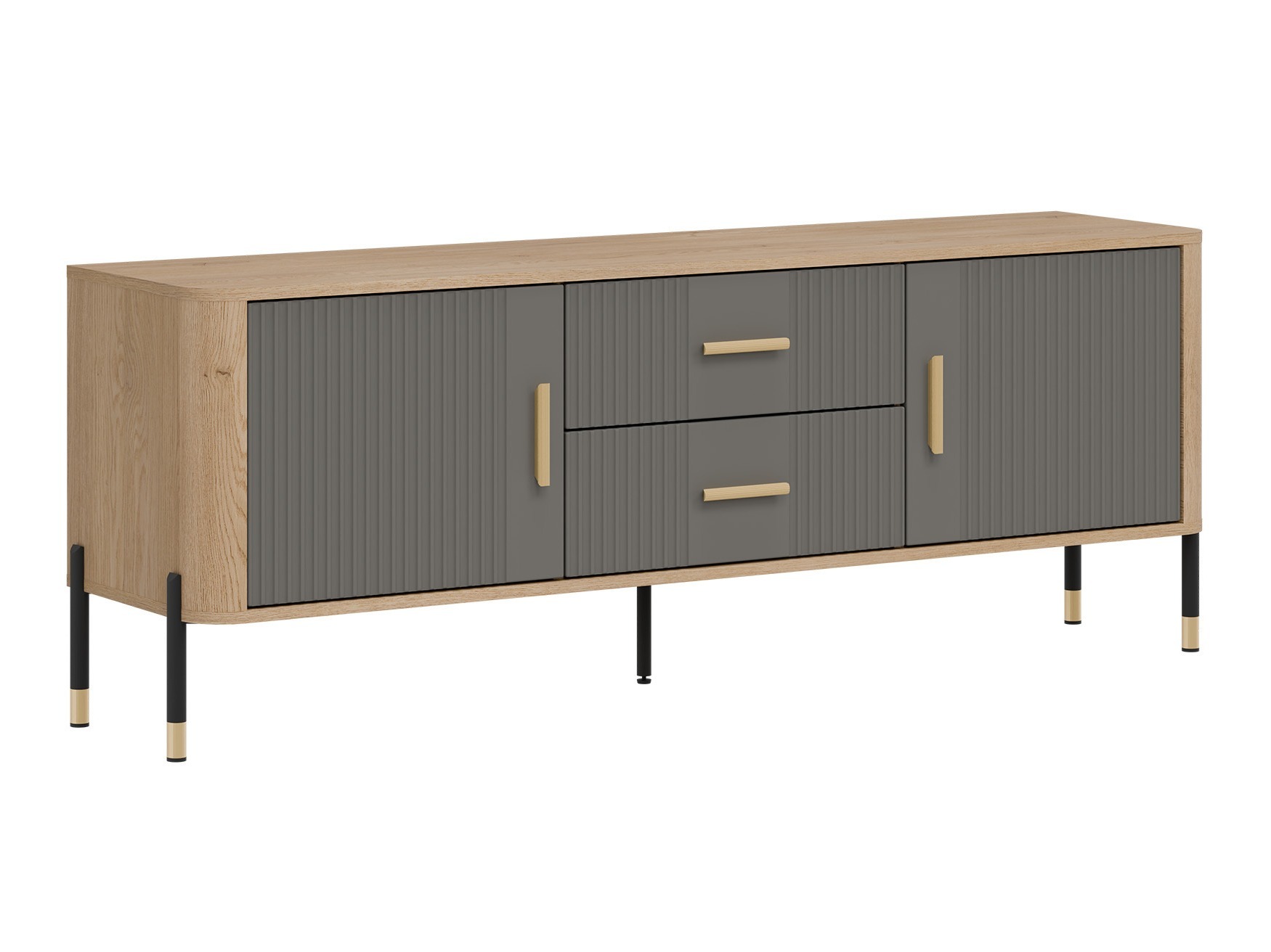 Set za dnevnu sobu Flosora 147 (Sivo)