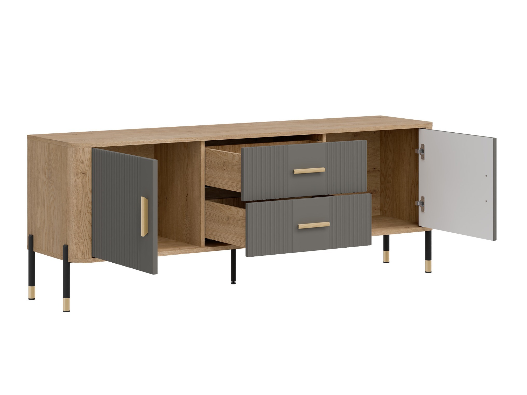 Set za dnevnu sobu Flosora 147 (Sivo)