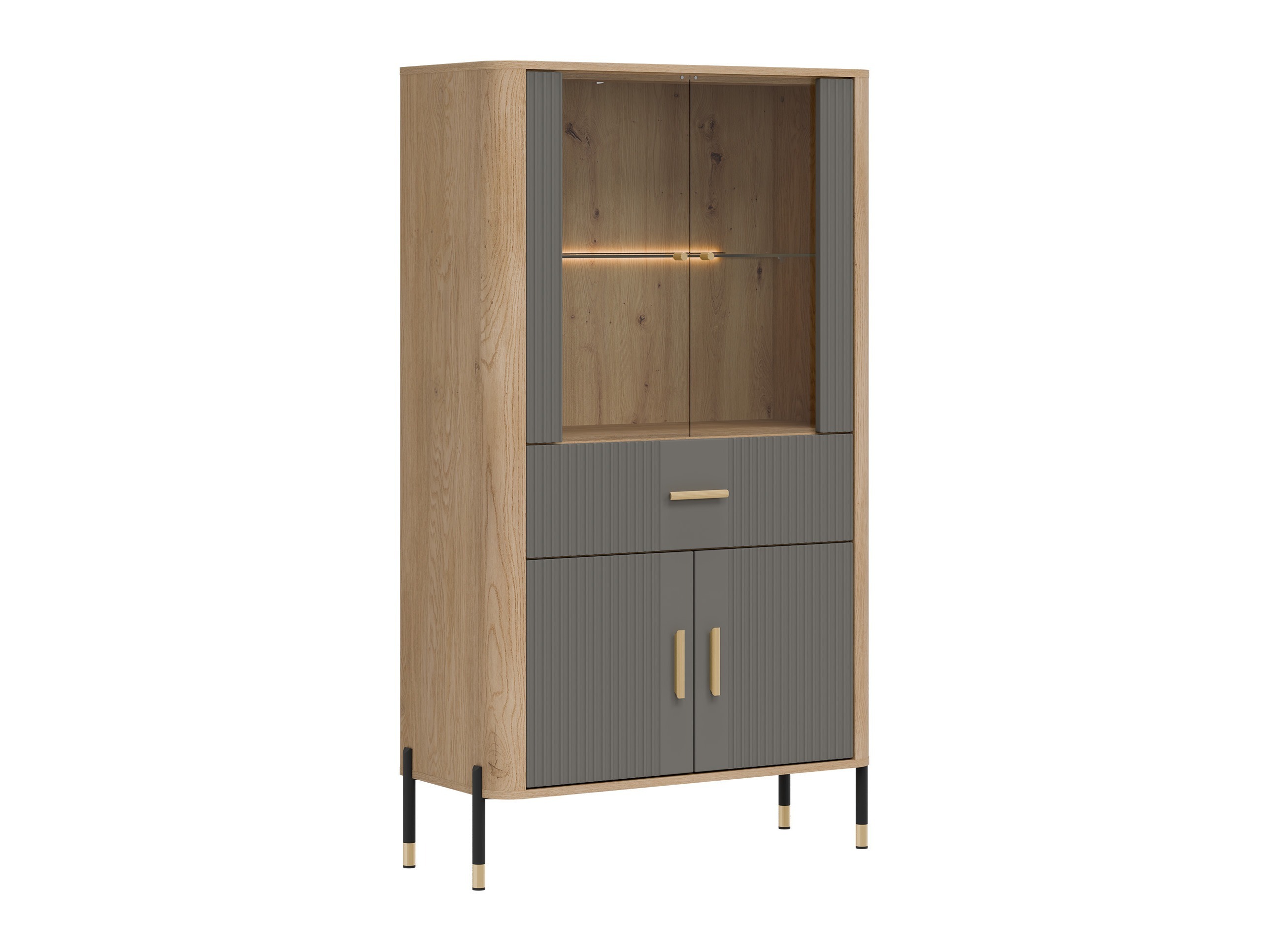 Set za dnevnu sobu Flosora 147 (Sivo)