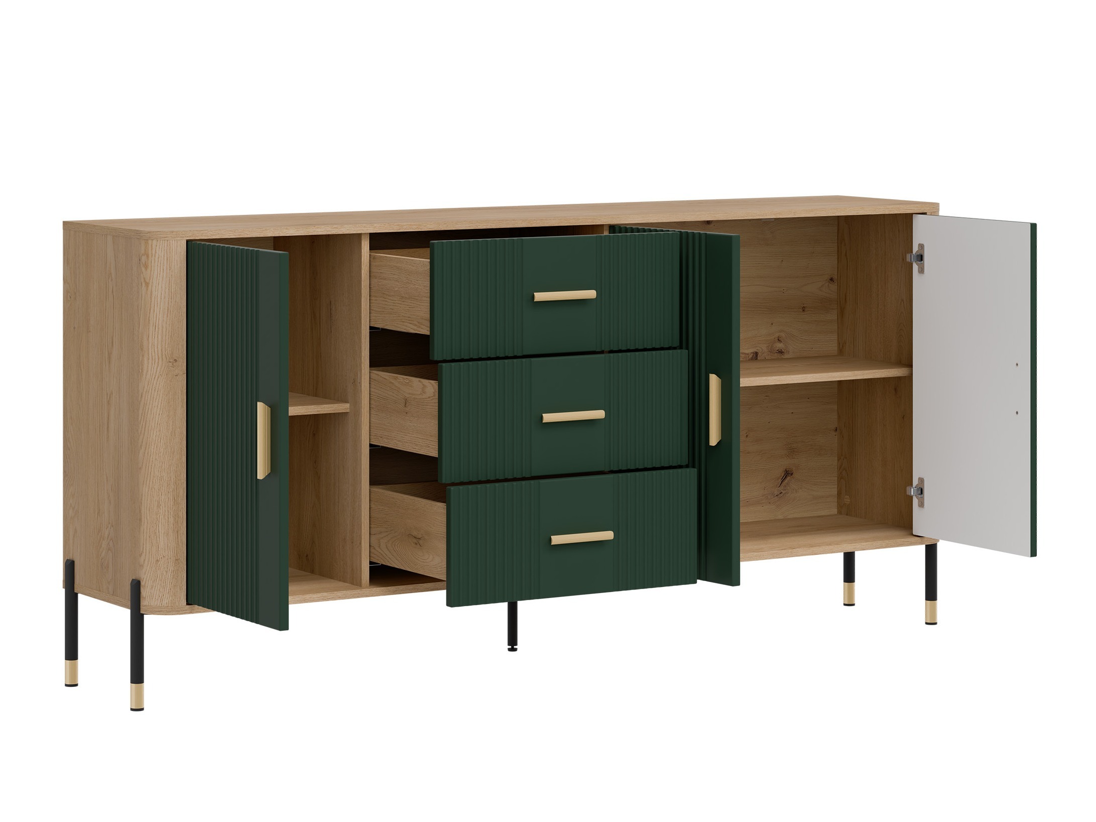 Set za dnevnu sobu Flosora 147 (Zelena)