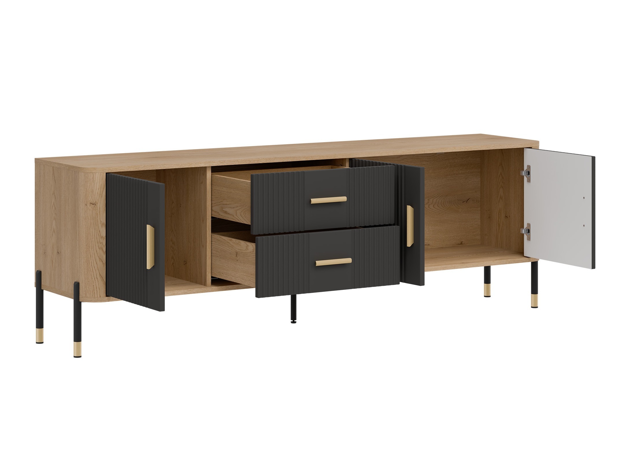 Set za dnevnu sobu Flosora 148 (Antracit)