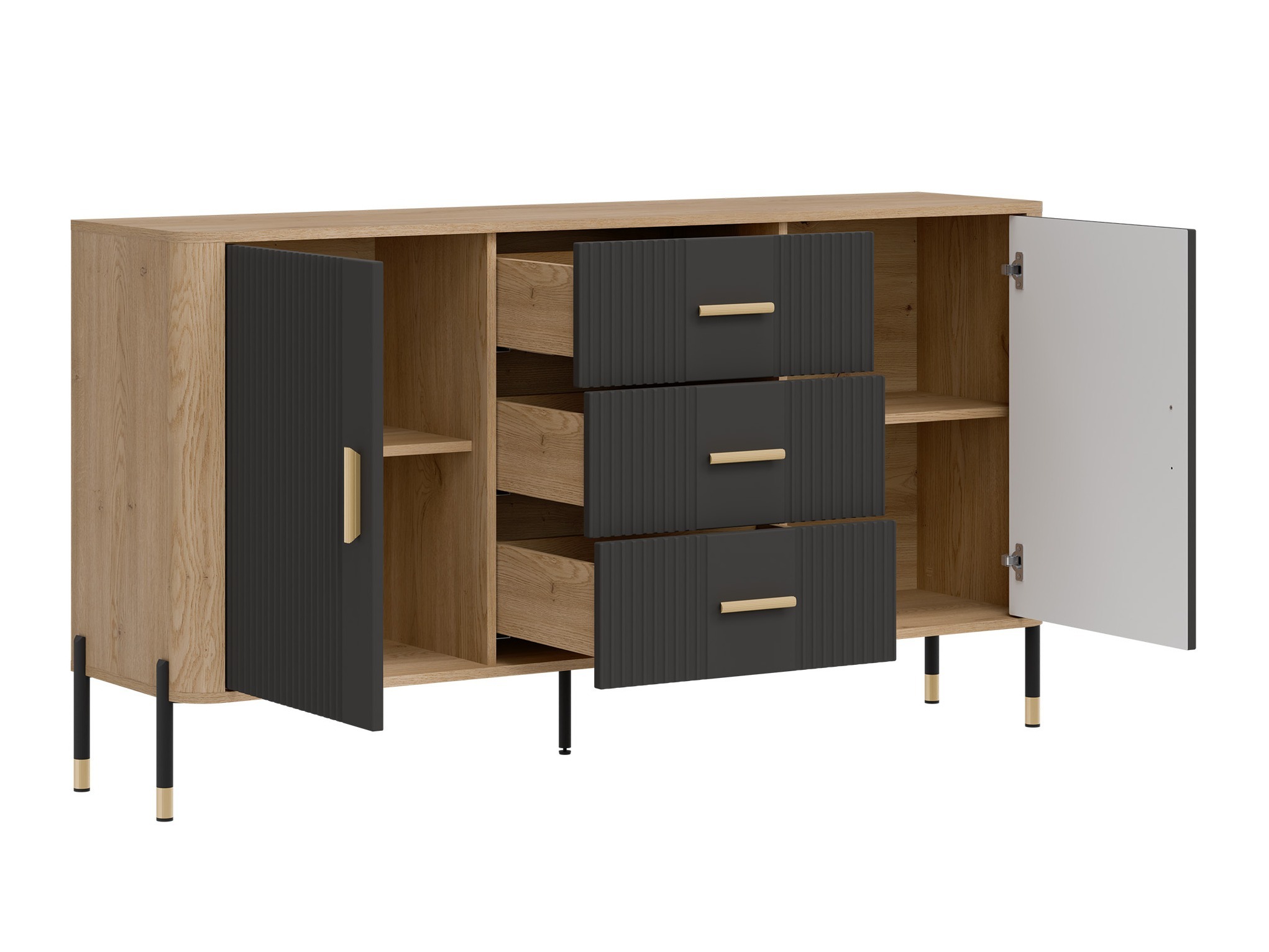 Set za dnevnu sobu Flosora 148 (Antracit)