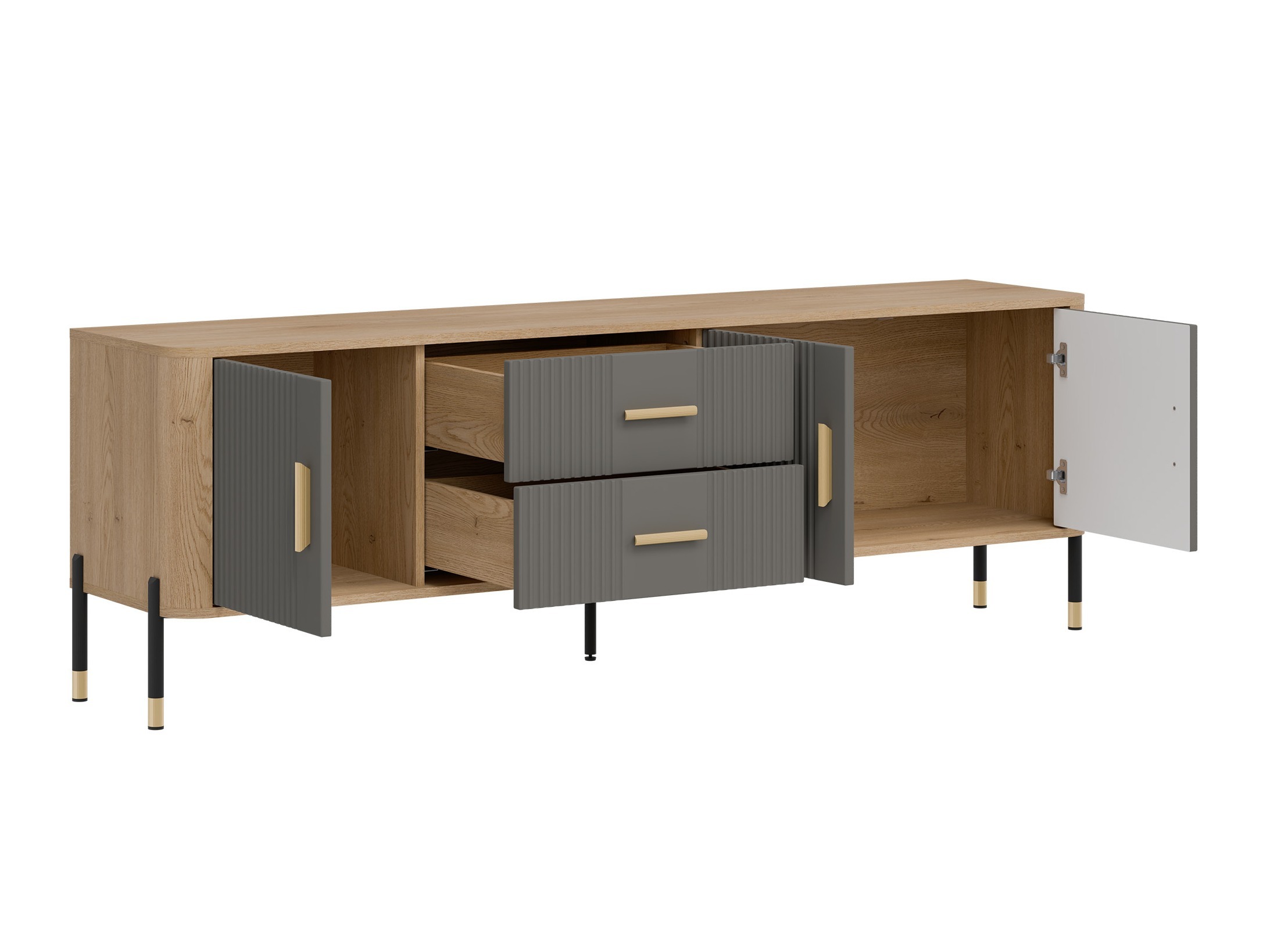 Set za dnevnu sobu Flosora 148 (Sivo)
