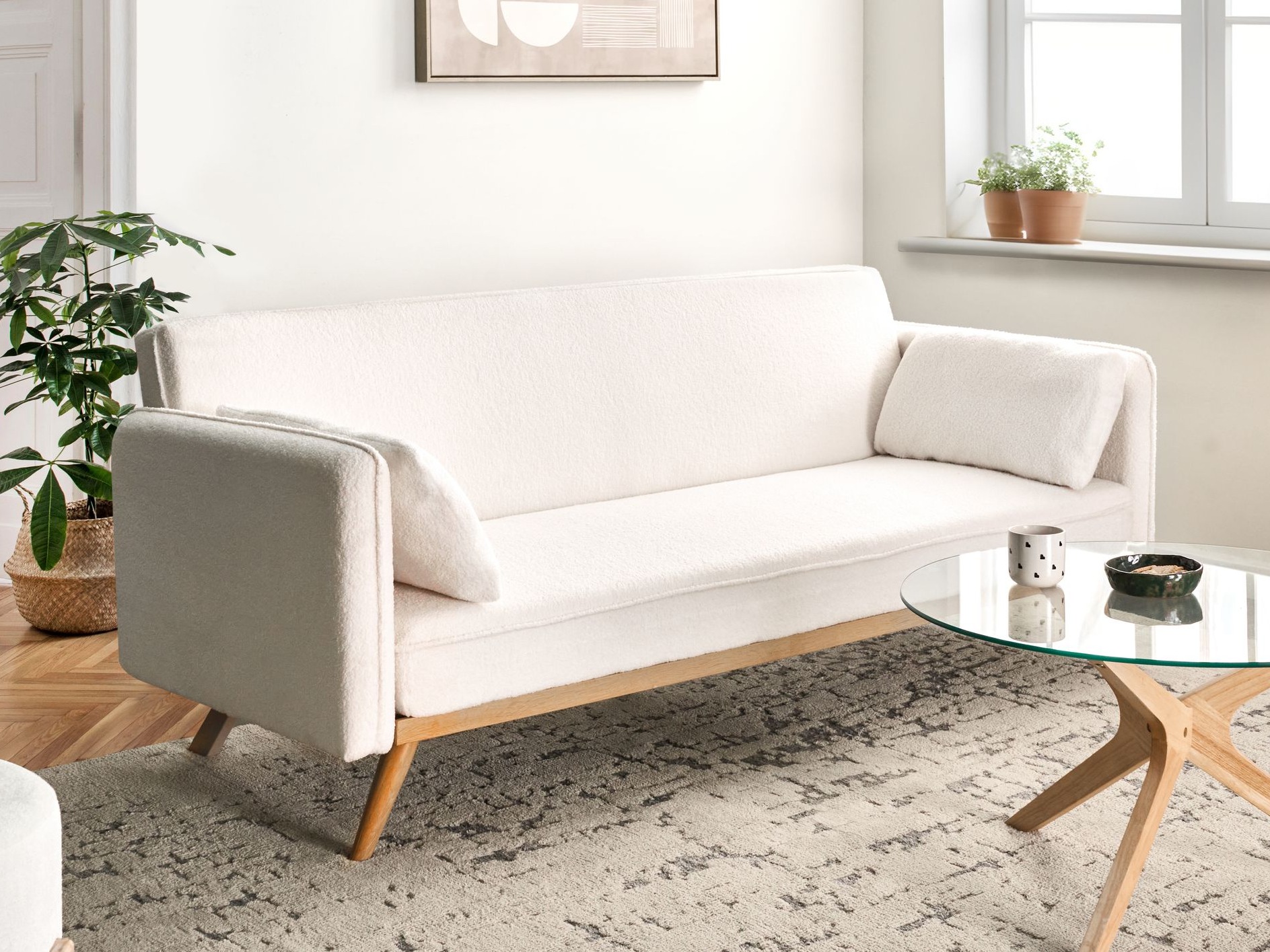 Sofa na razvlačenje Berwyn 2821 (Ekru bela)