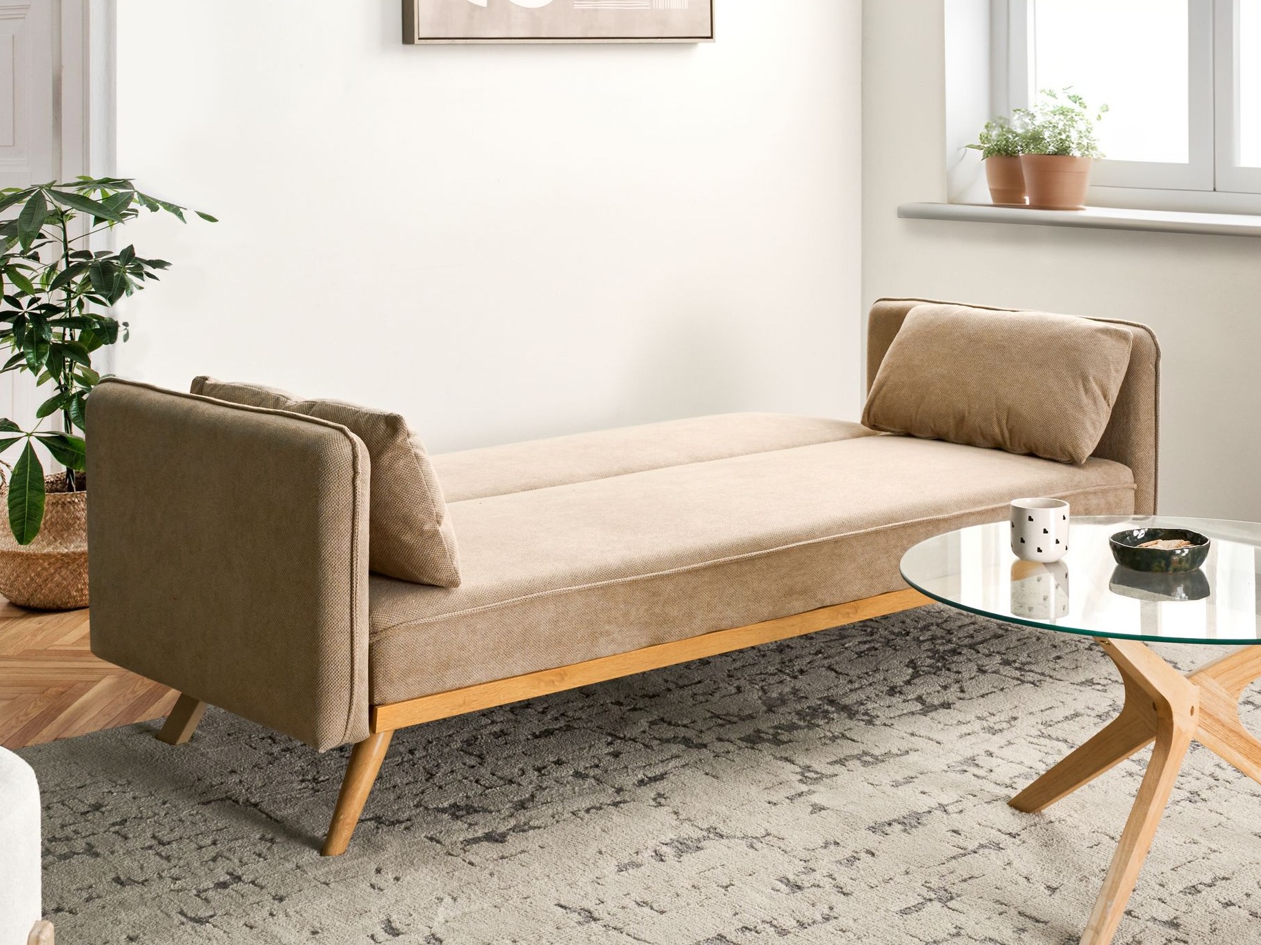 Sofa na razvlačenje Berwyn 2821 (Svetlo smeđa)