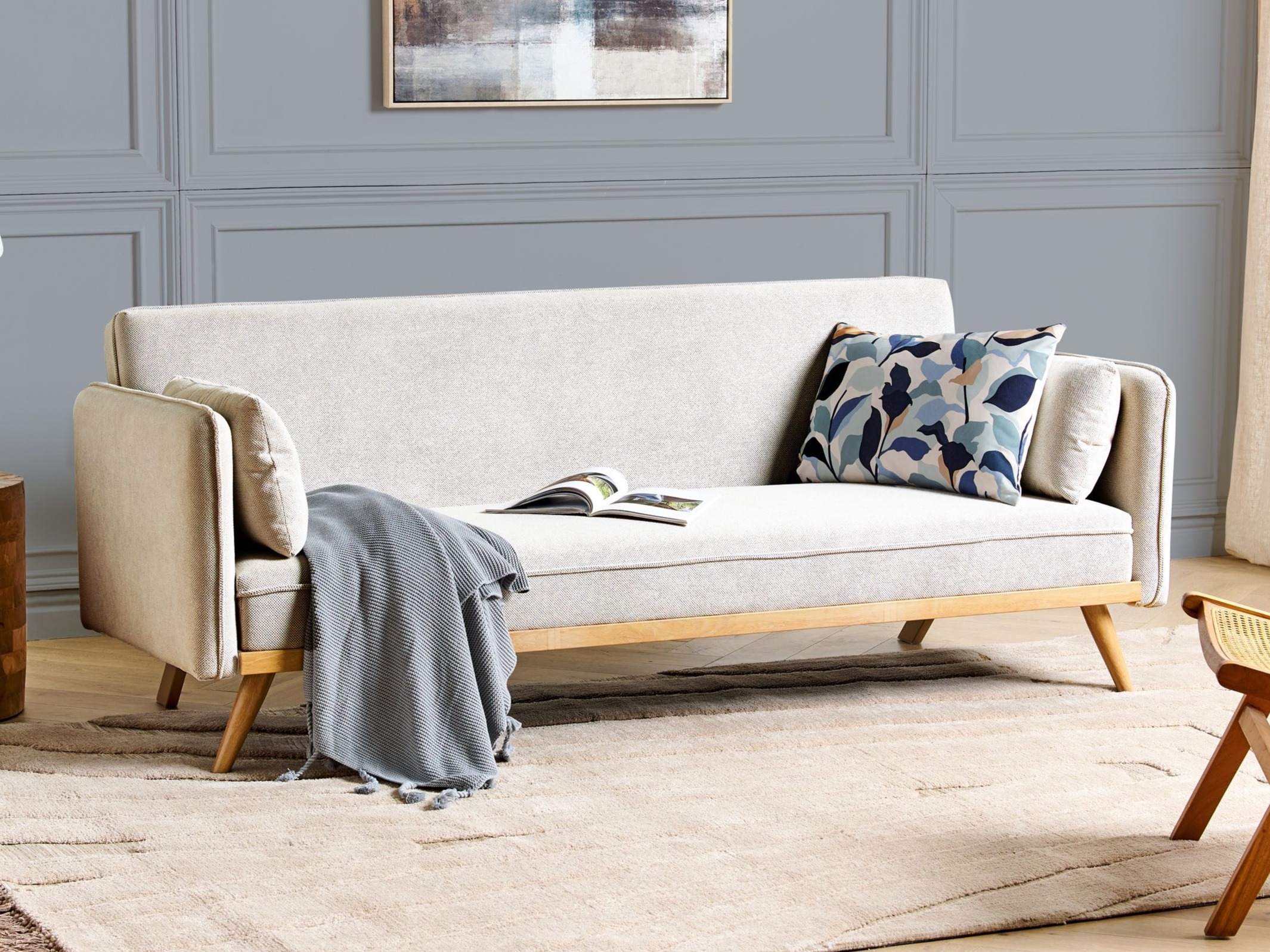 Sofa na razvlačenje Berwyn 2821 (Belo)