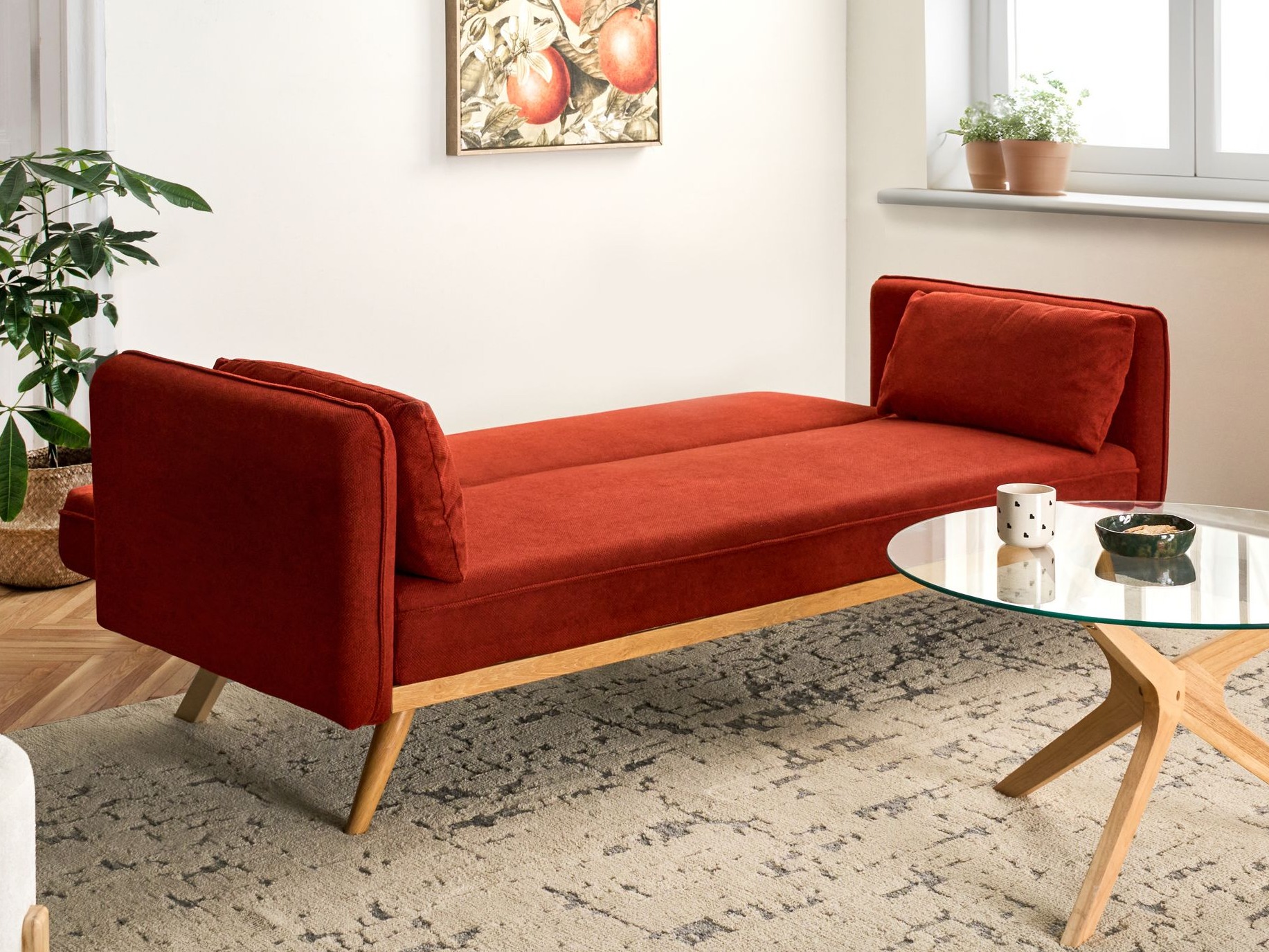 Sofa na razvlačenje Berwyn 2821 (Crvena)