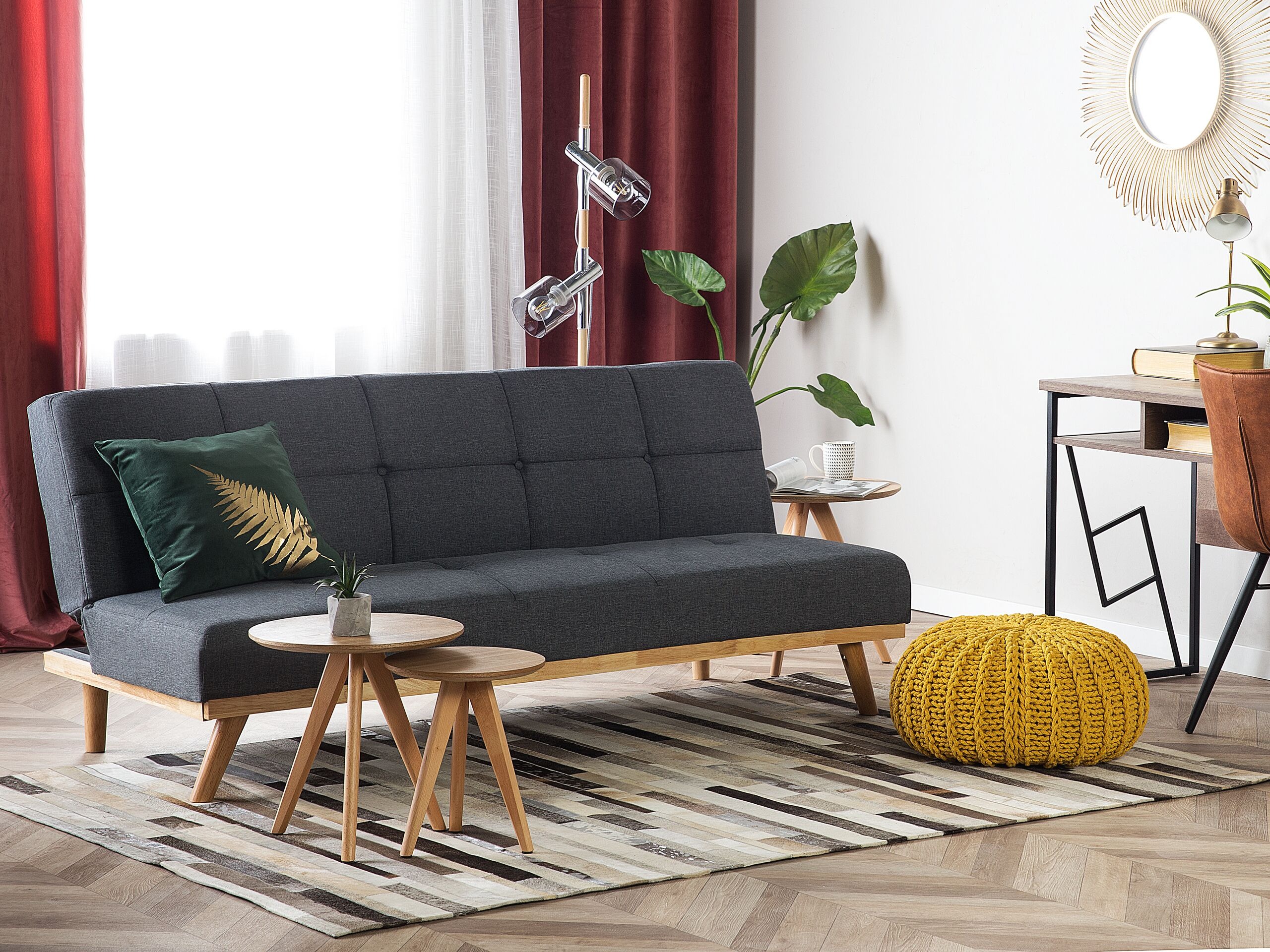 Sofa na razvlačenje Berwyn 747 (Tamnosiva)