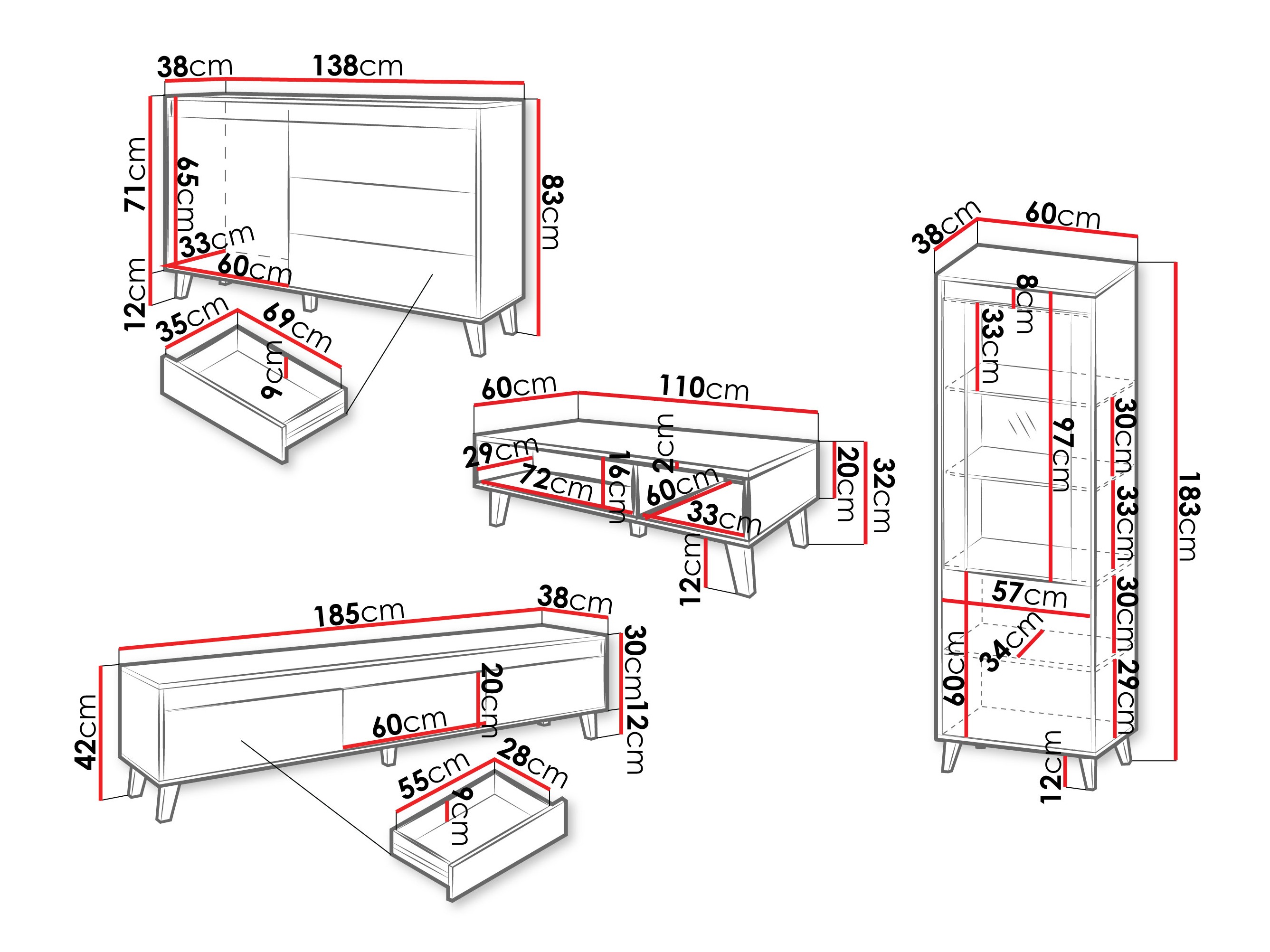 Set za dnevnu sobu Munus
