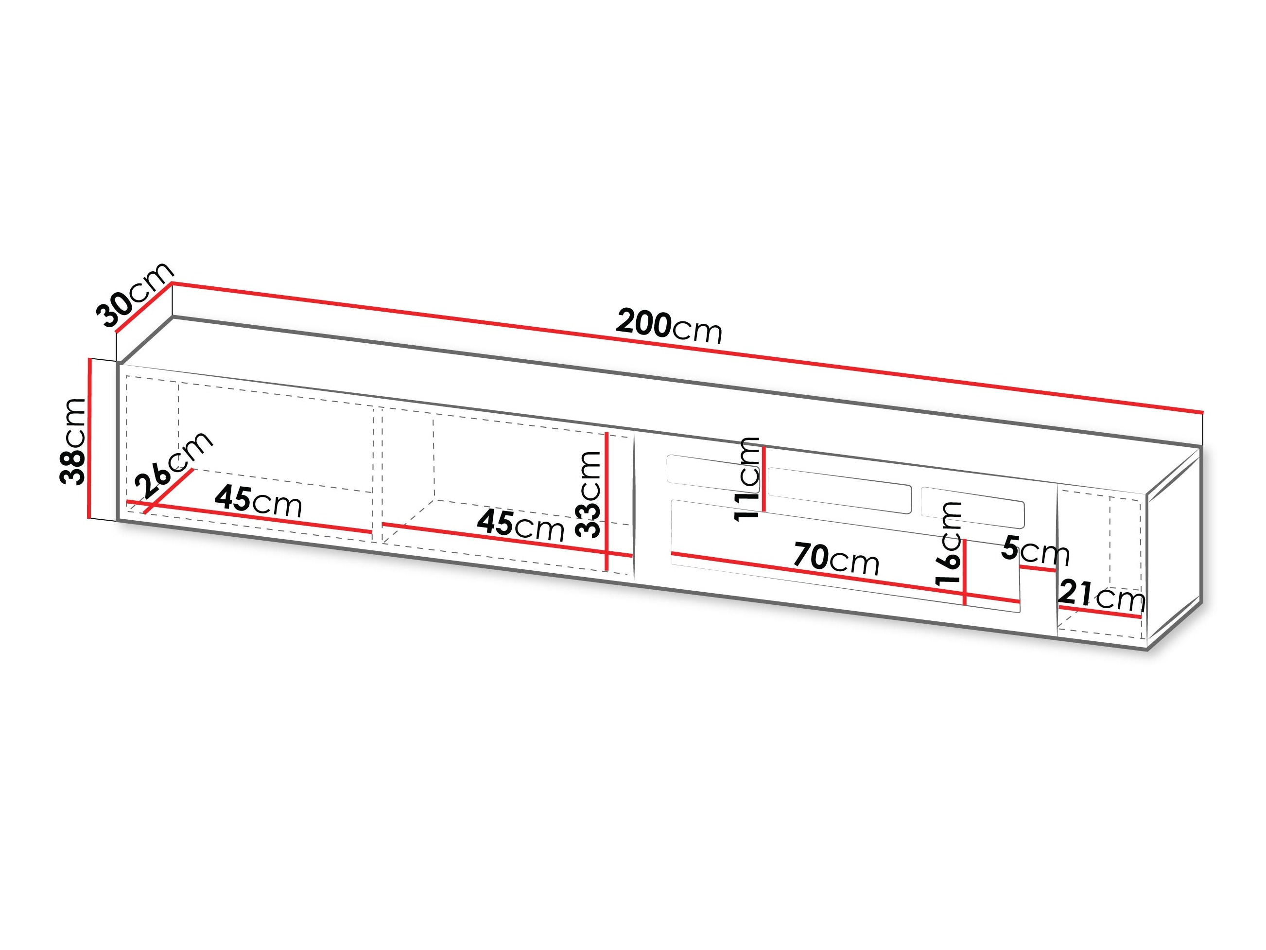 TV sto Calveru 110 (Crno)