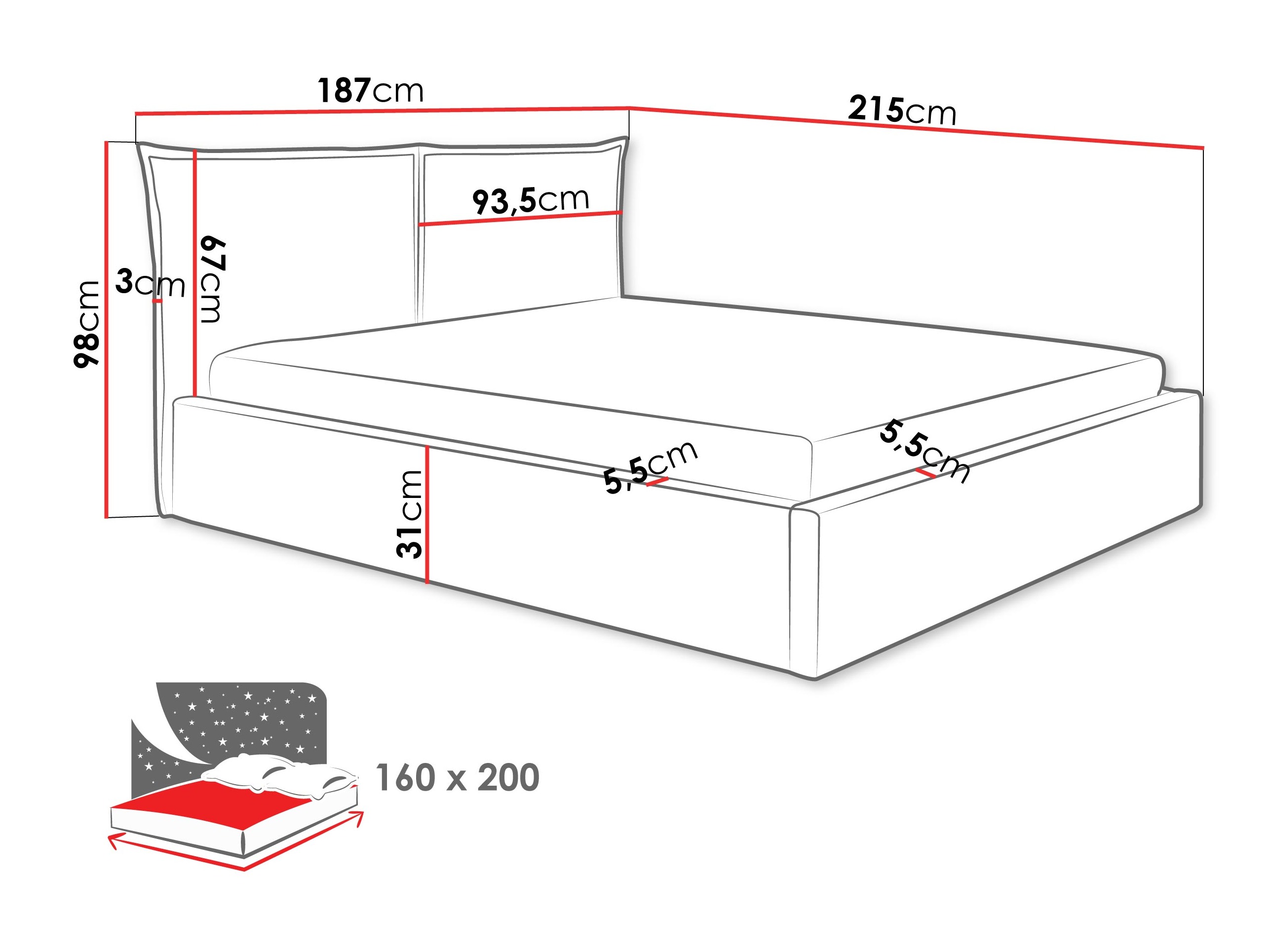 Krevet Malden 100 (Kronos 19)