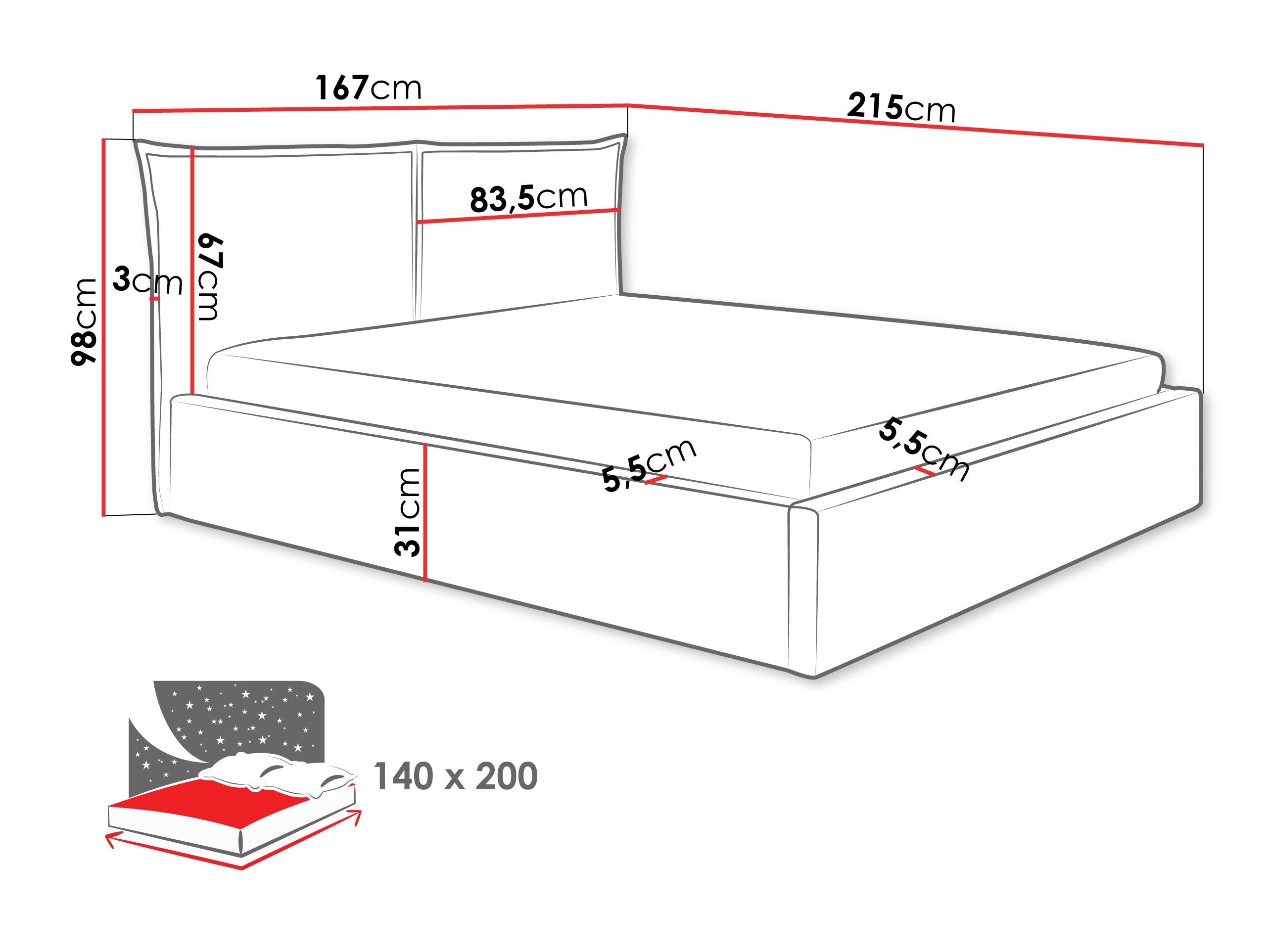 Krevet Malden 100 (Kronos 29)