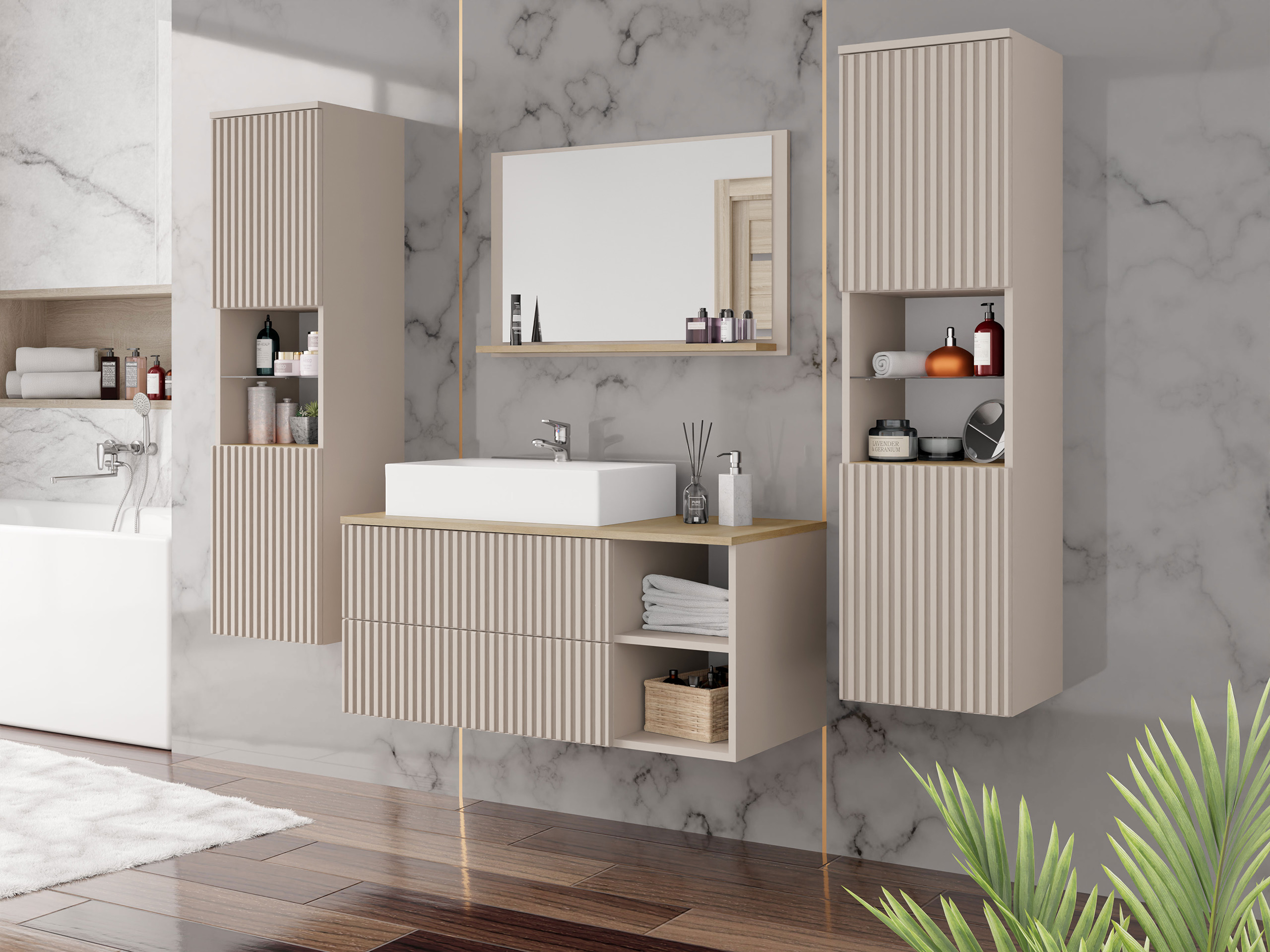 Set za kupatilo Ophruvi 105 (Hrast)