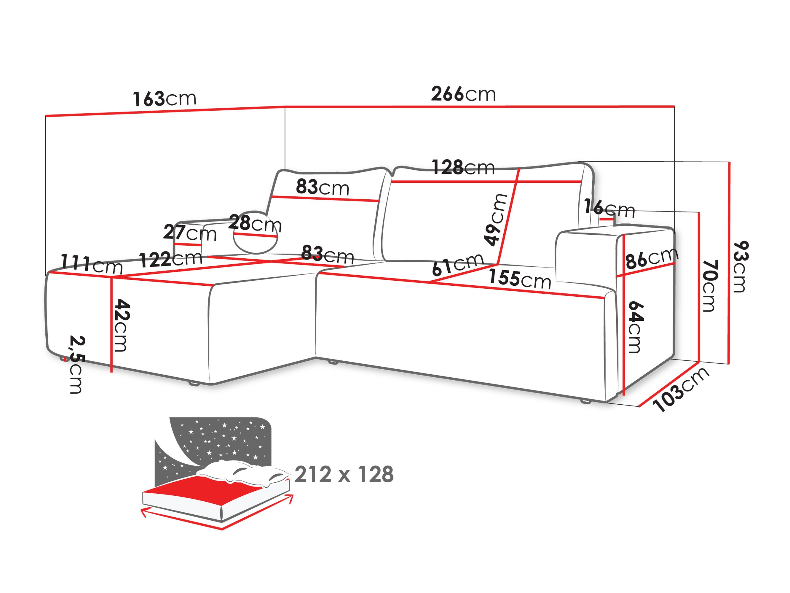 Ugaona sofa Comfivo 456 (Soul 17)
