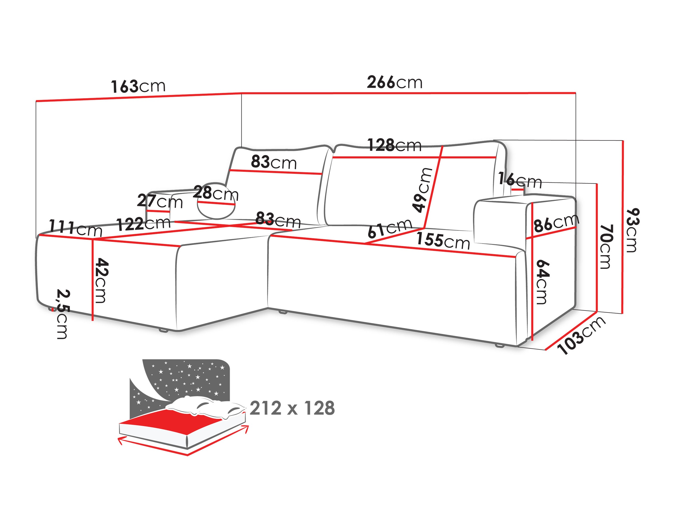 Ugaona sofa Comfivo 456 (Trilla 222.04)