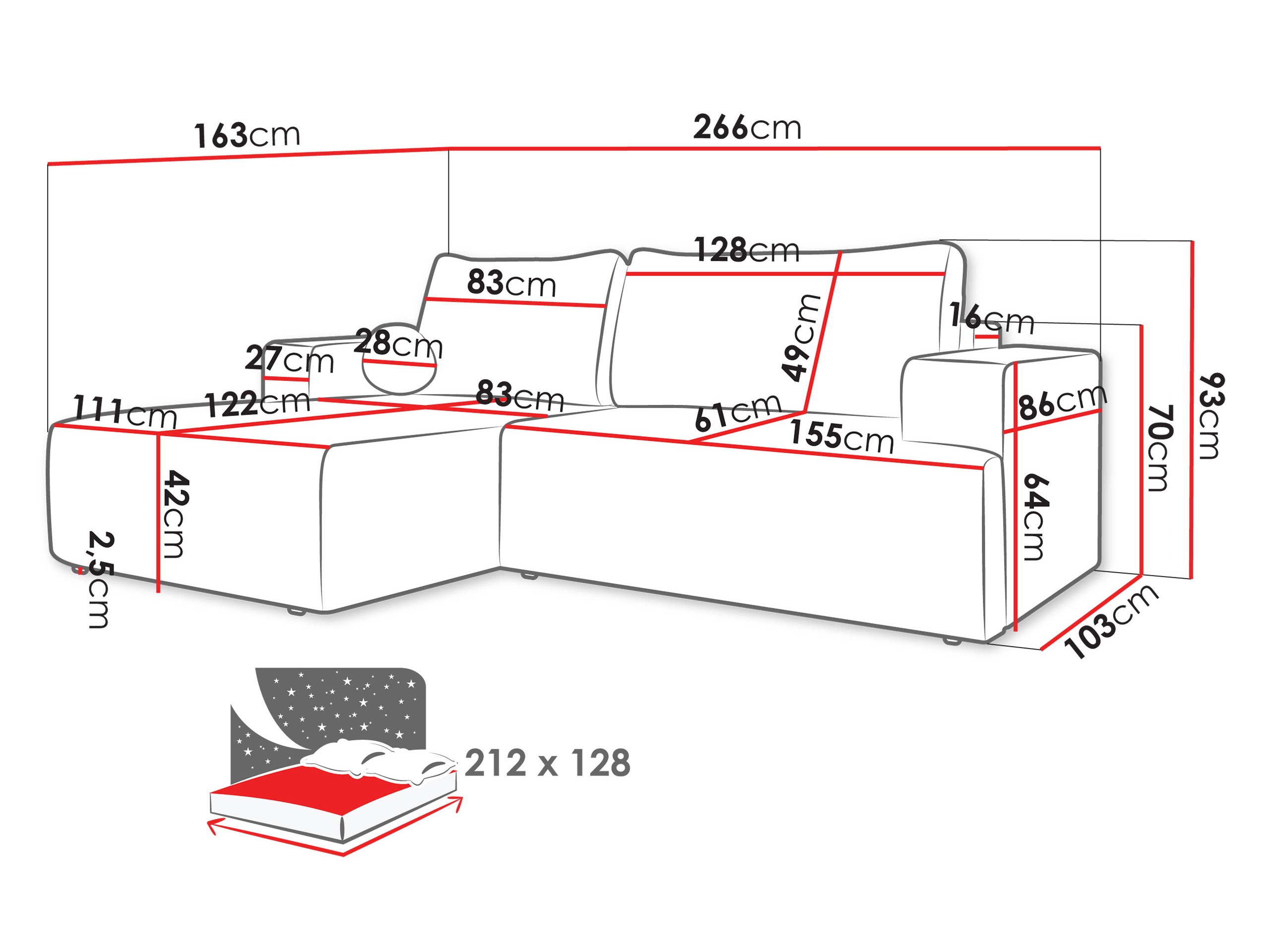 Ugaona sofa Comfivo 456 (Wave 05)