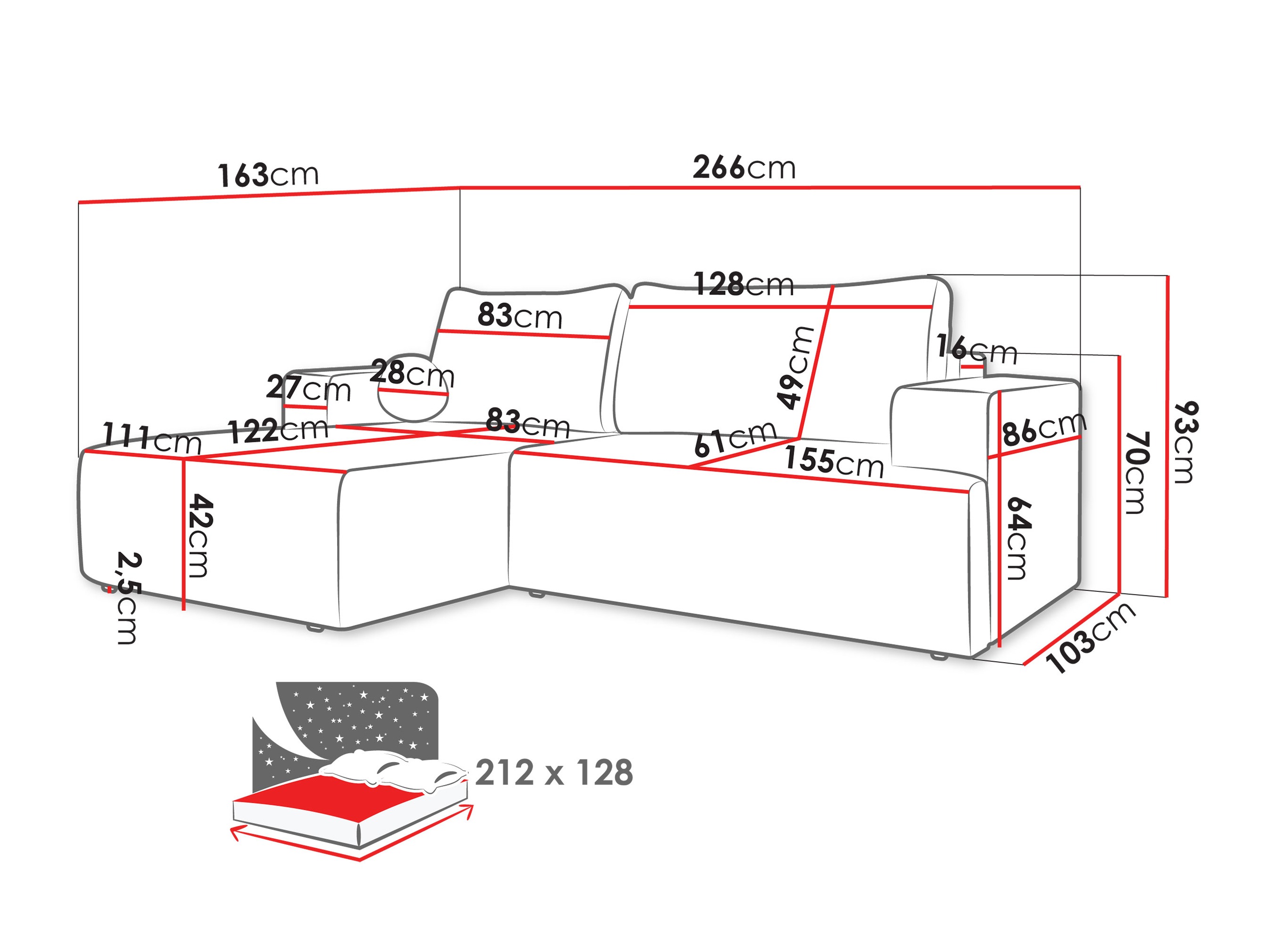 Ugaona sofa Comfivo 456 (Wave 15)