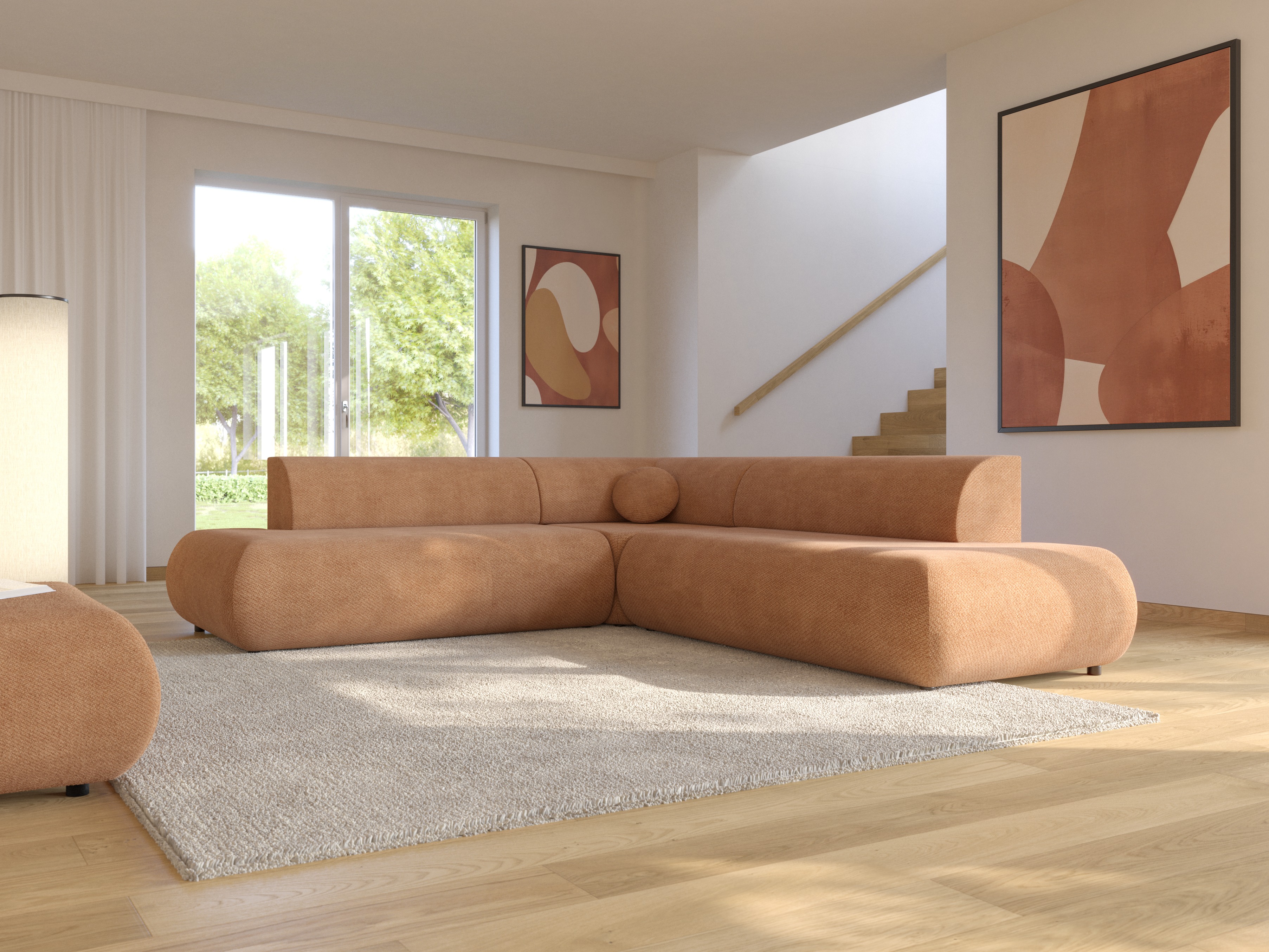 Ugaona sofa Kingston 186 (Vinci 42)