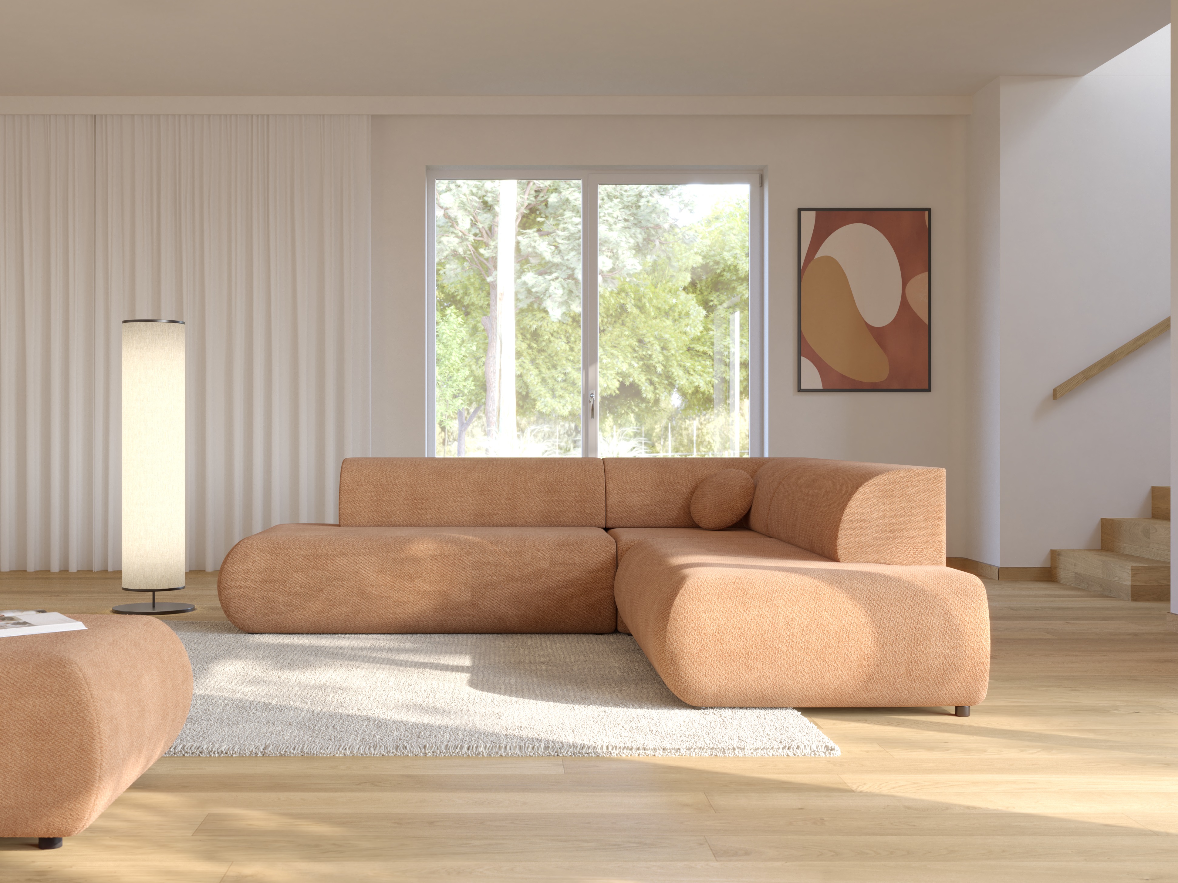 Ugaona sofa Kingston 186 (Vinci 42)