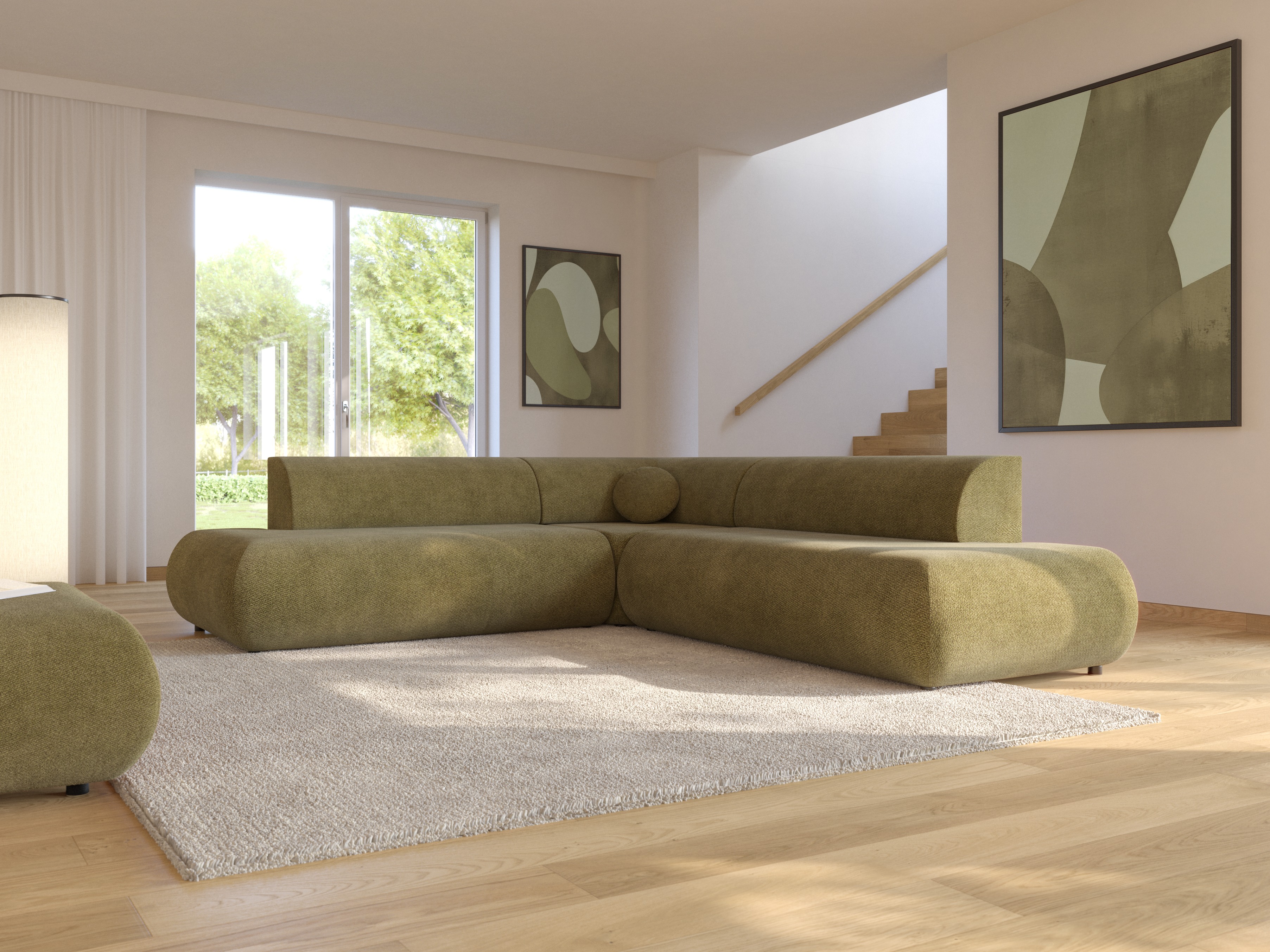 Ugaona sofa Kingston 186 (Vinci 75)