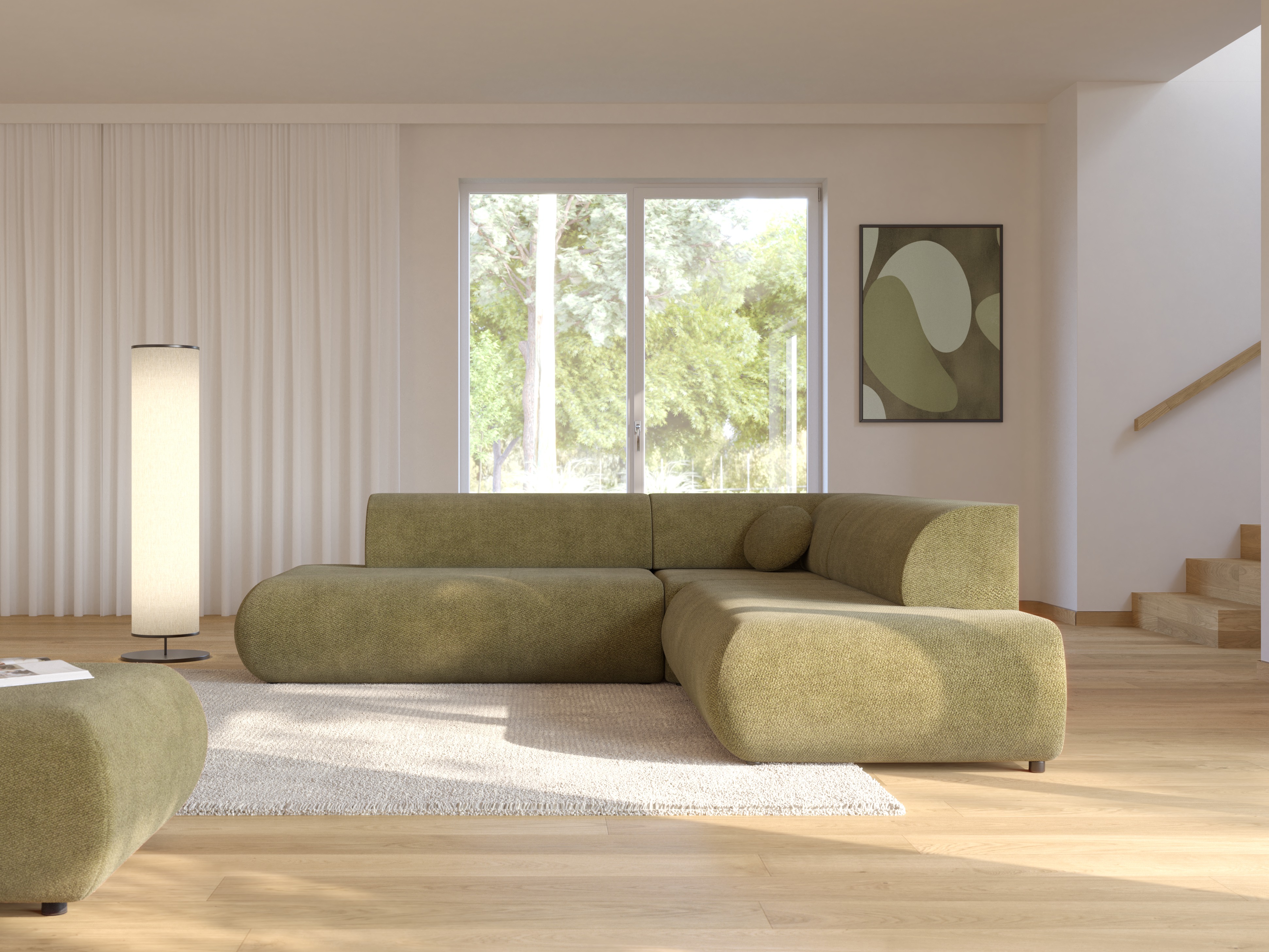 Ugaona sofa Kingston 186 (Vinci 75)