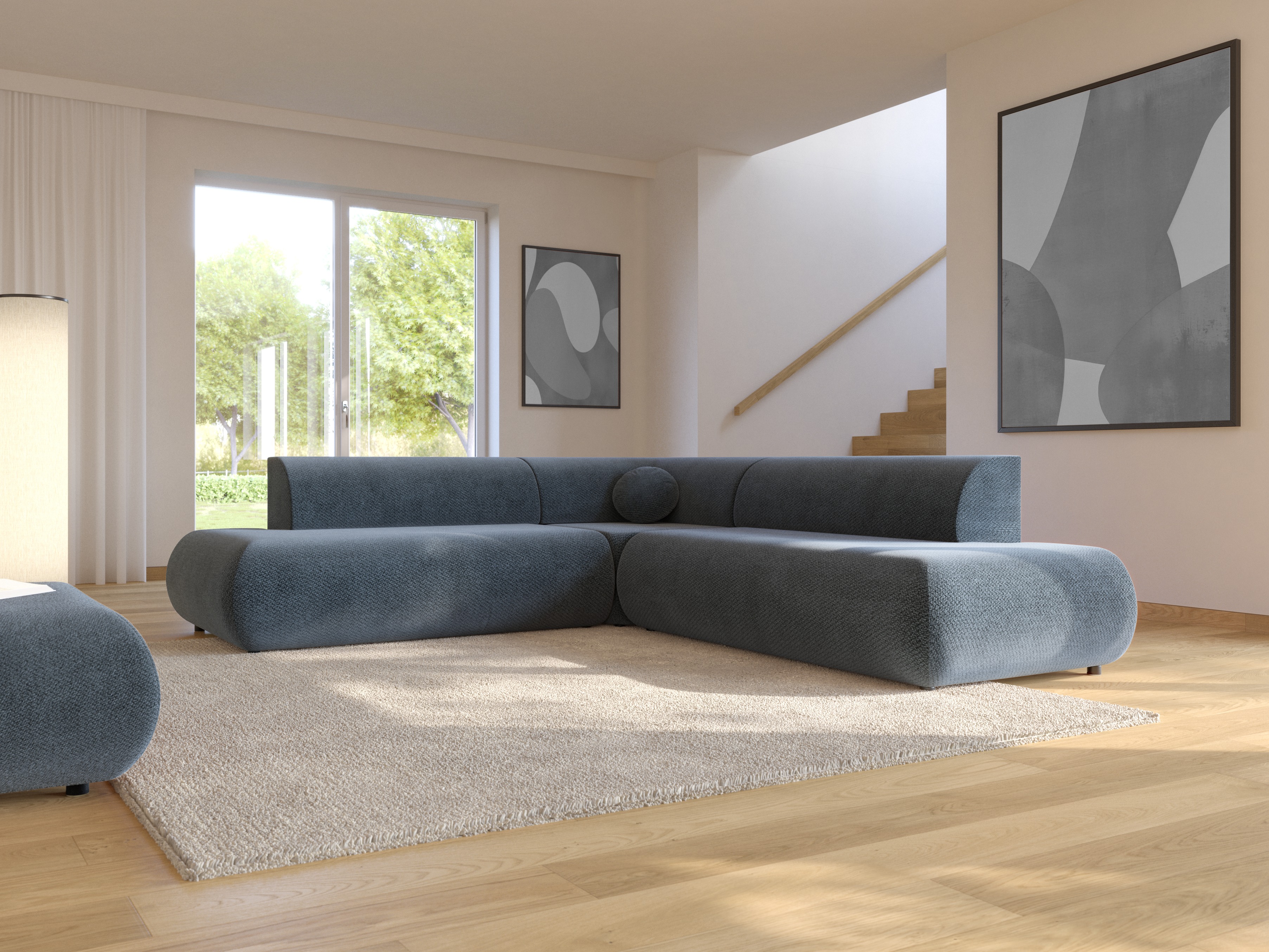 Ugaona sofa Kingston 186 (Vinci 88)