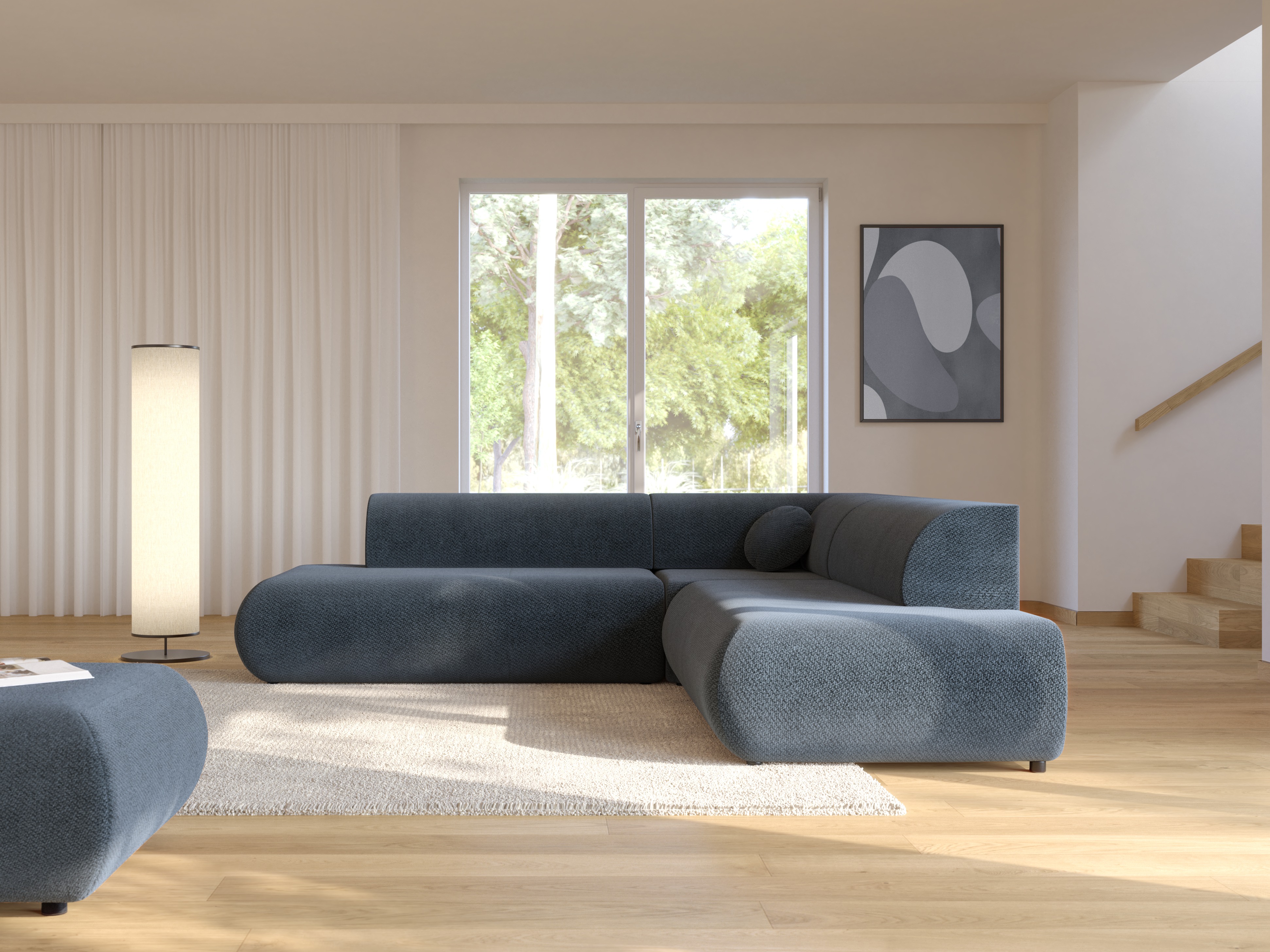 Ugaona sofa Kingston 186 (Vinci 88)