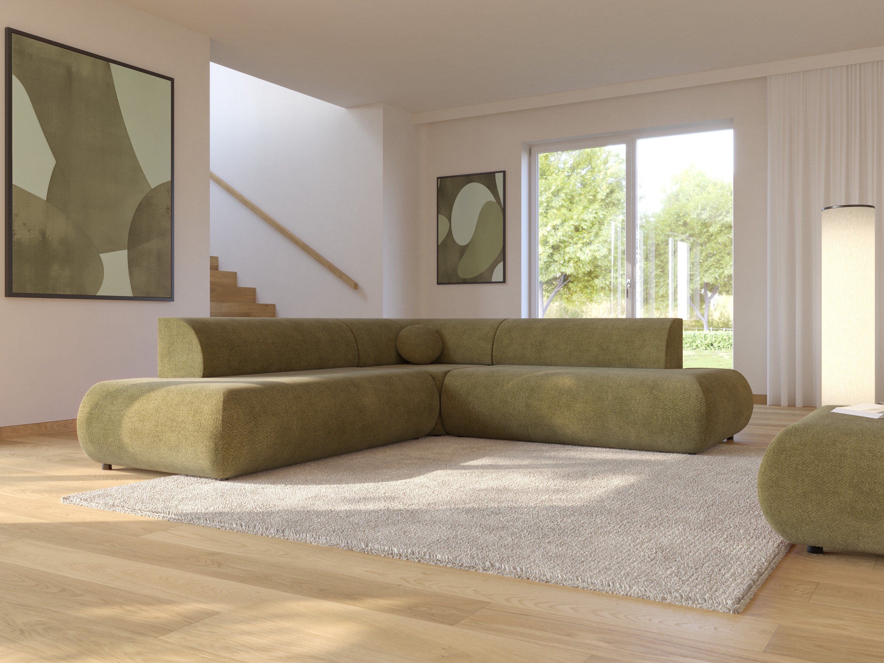 Ugaona sofa Kingston 186 (Vinci 75)