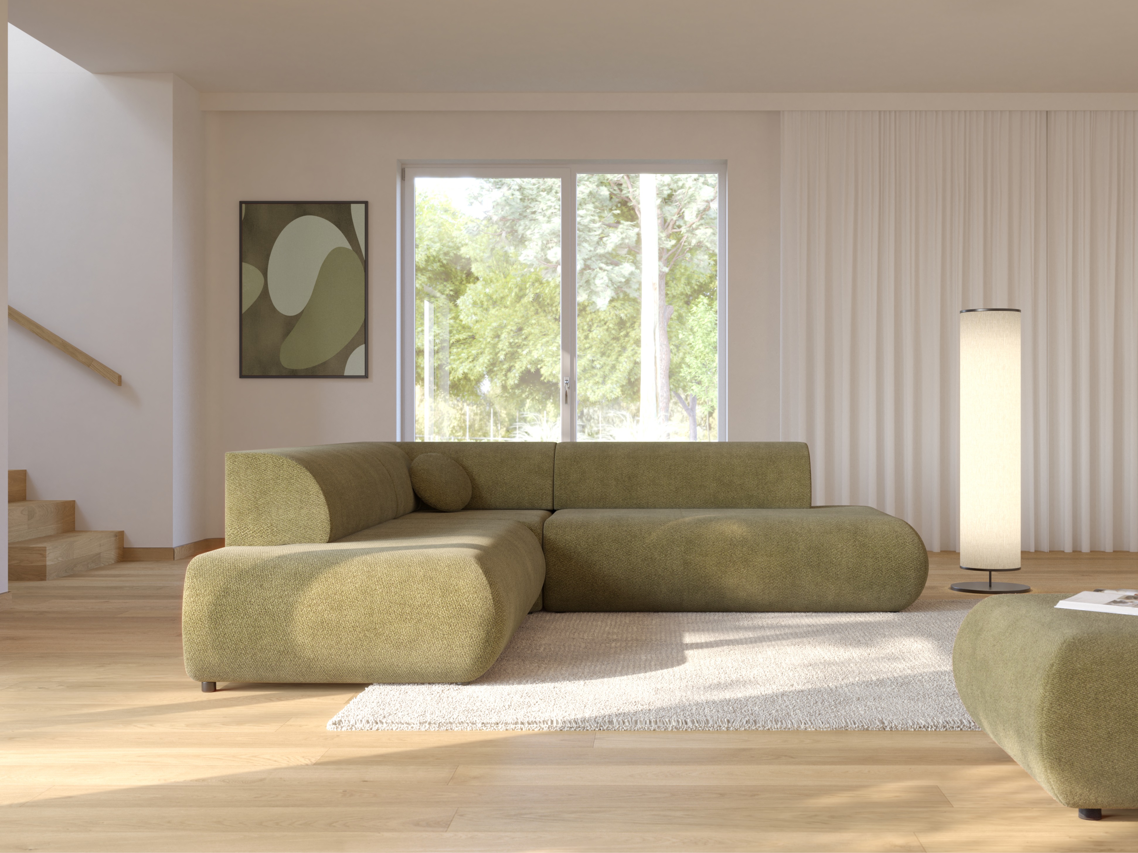 Ugaona sofa Kingston 186 (Vinci 75)