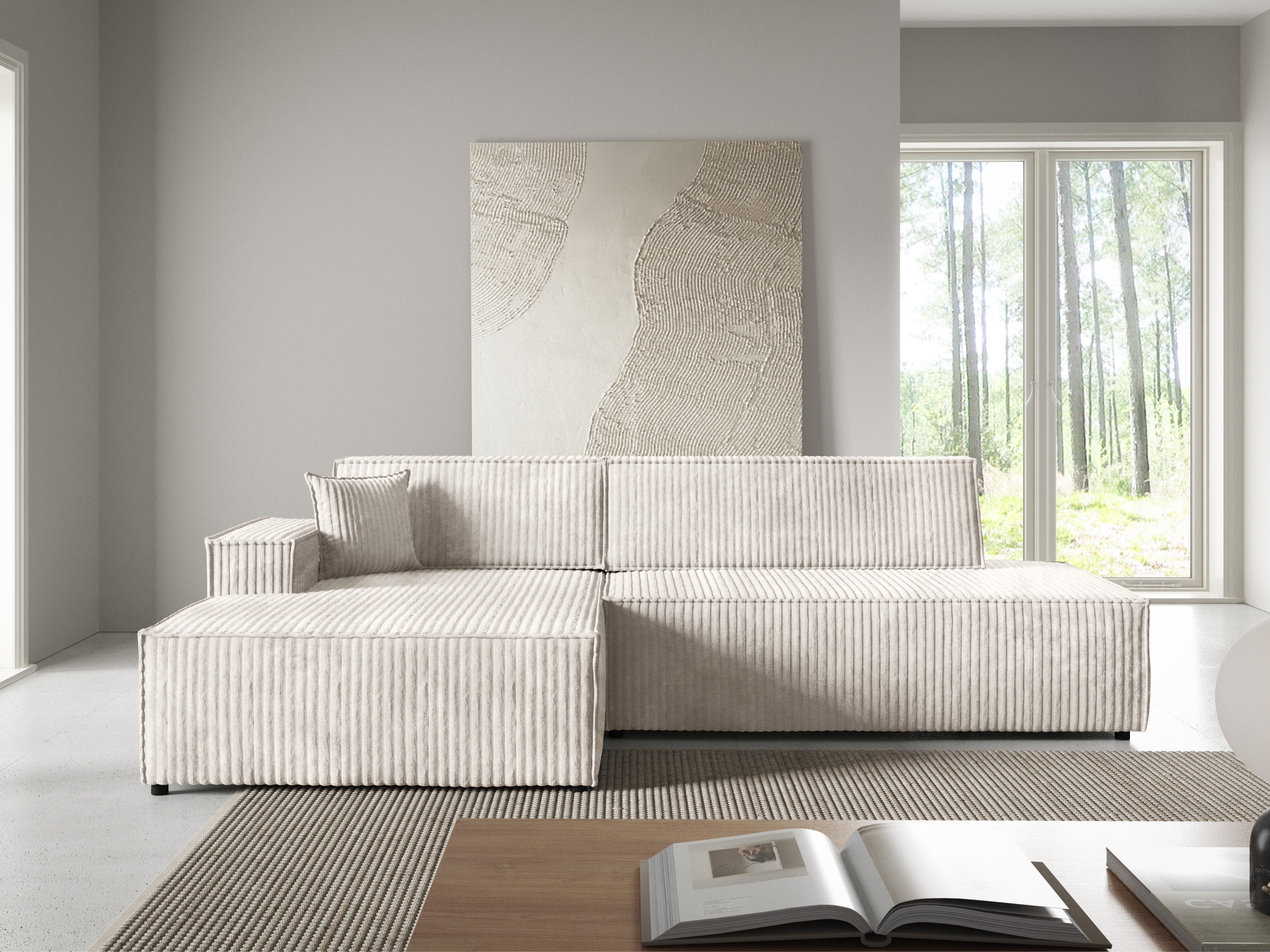 Ugaona sofa Kingston 187 (Tilia 01)