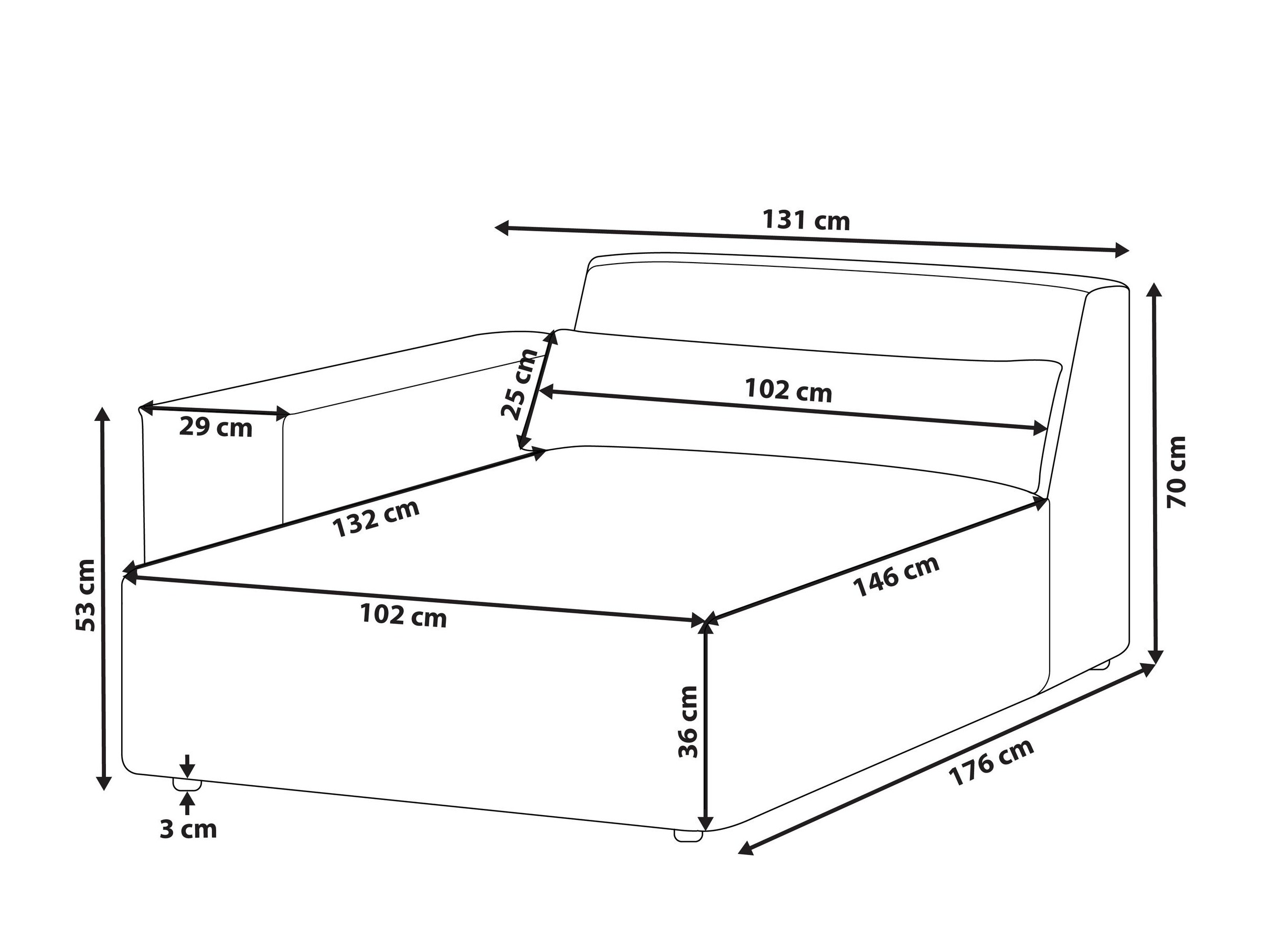 Modularne sedeće garniture Tivsora 101 (Sivo)