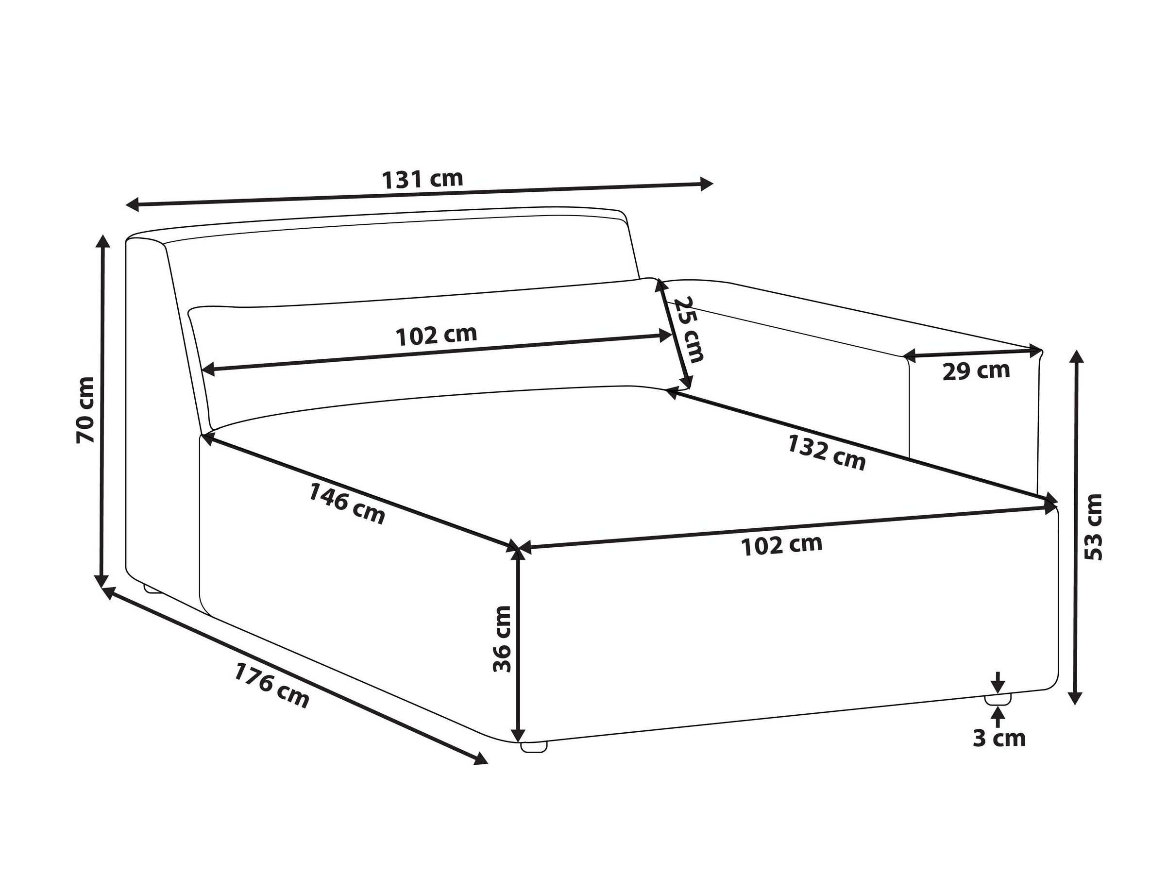 Modularne sedeće garniture Tivsora 101 (Sivo)