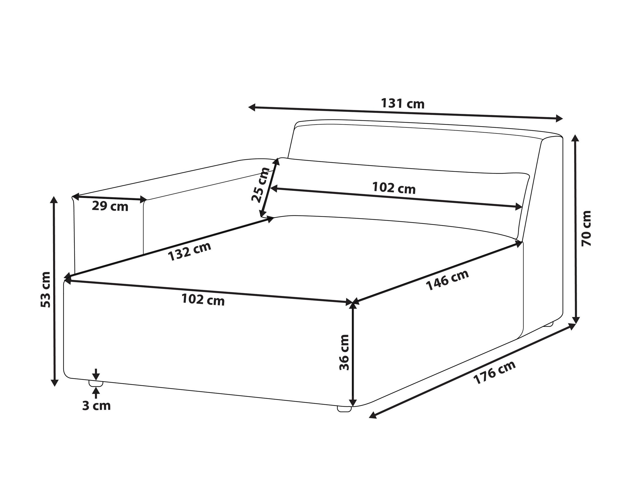 Modularne sedeće garniture Tivsora 101 (Svetlo smeđa)