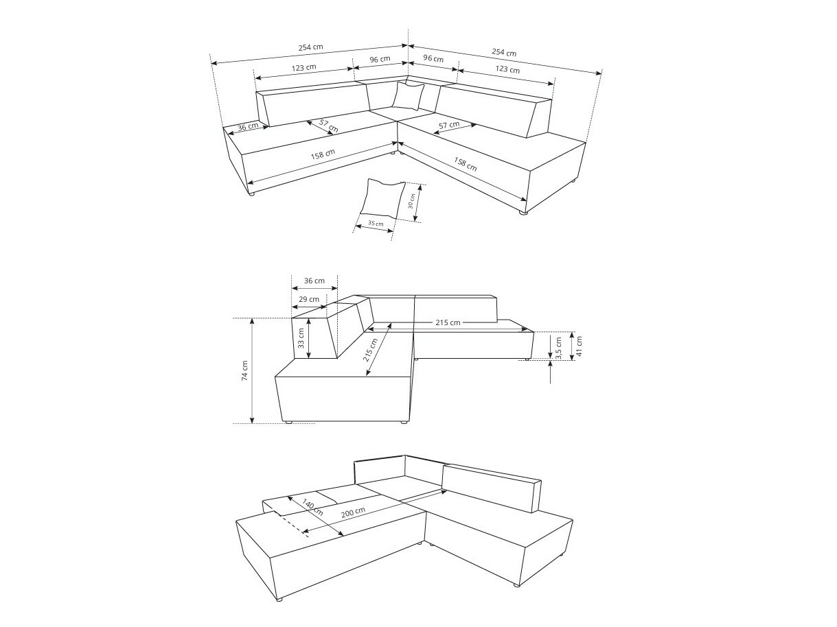 Ugaona sofa Kingston 188 (Dunšank 45)
