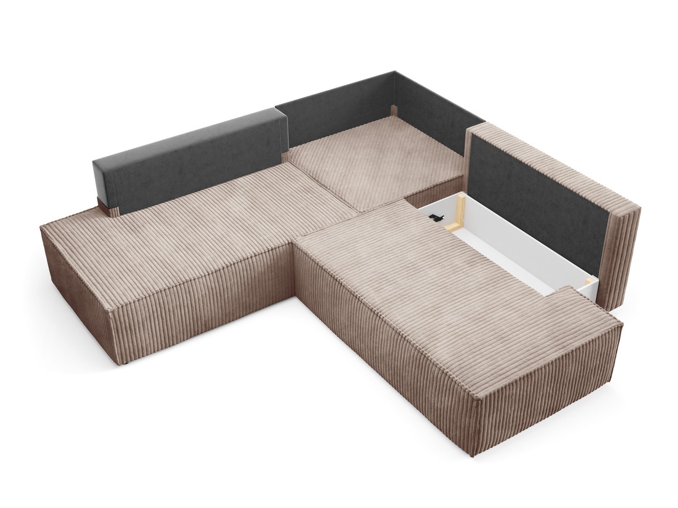 Ugaona sofa Kingston 188 (Tilia 17)