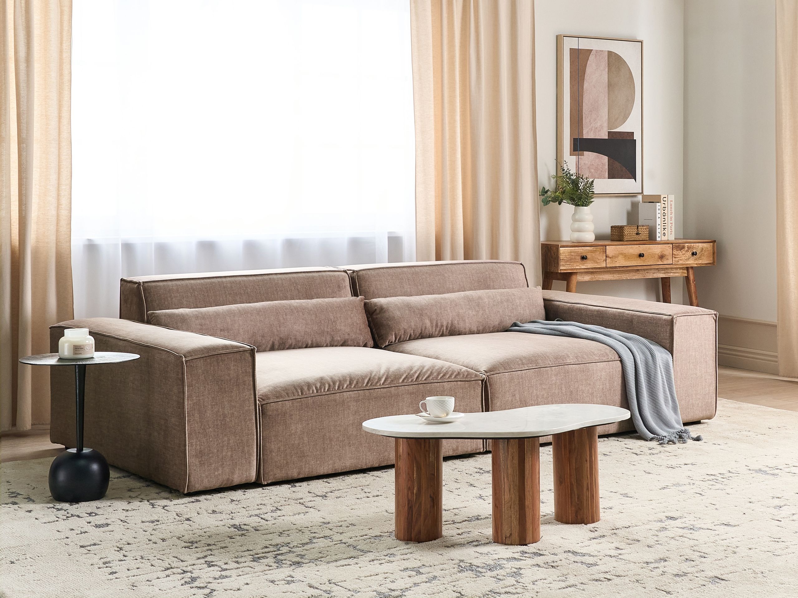 Modularna sofa Tivsora 103 (Svetlo smeđa)