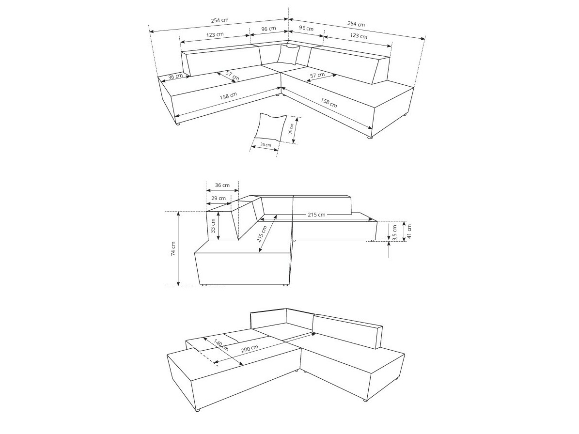 Ugaona sofa Kingston 188 (Dunšank 75)