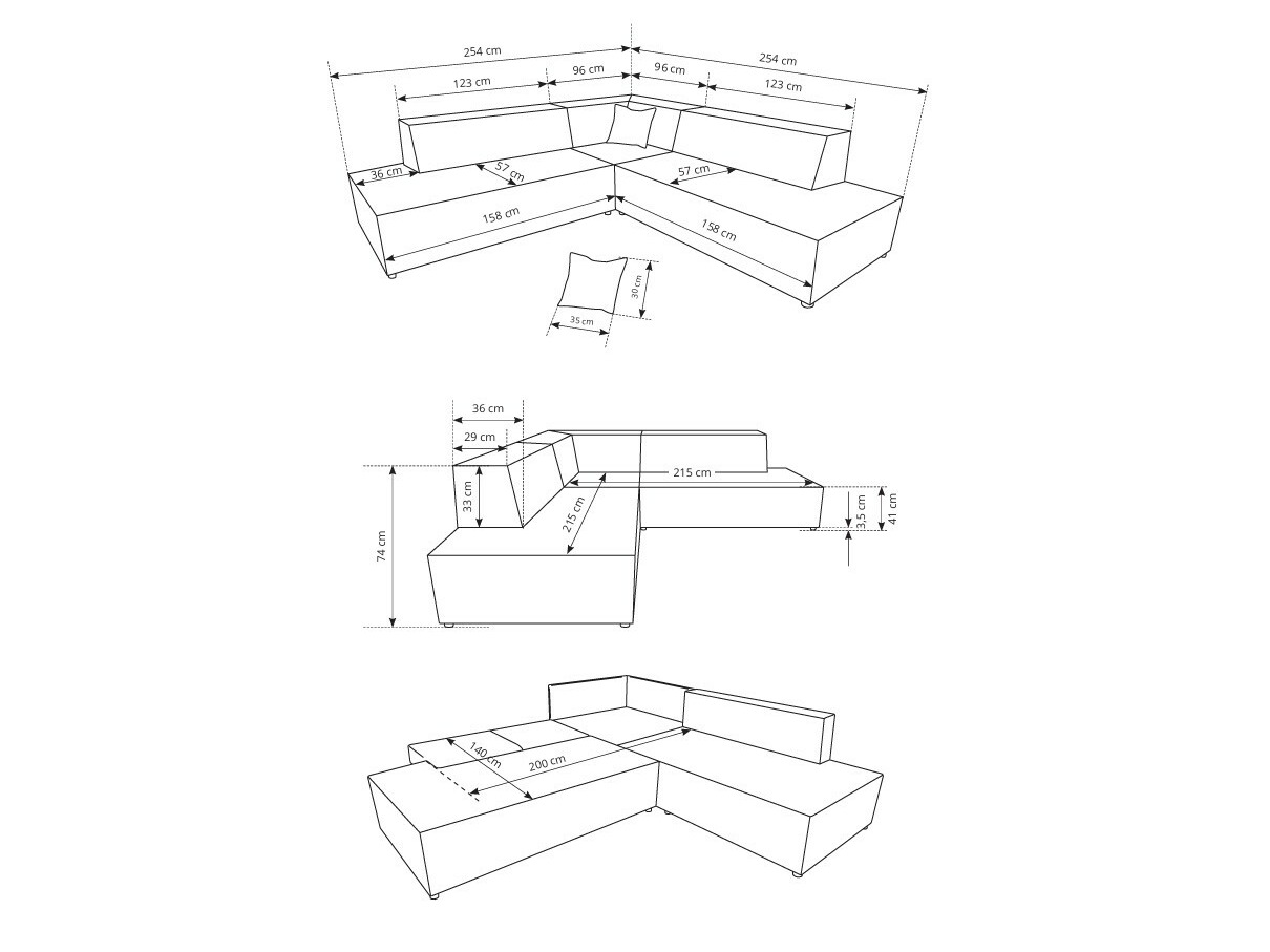 Ugaona sofa Kingston 188 (Dunšank 80)