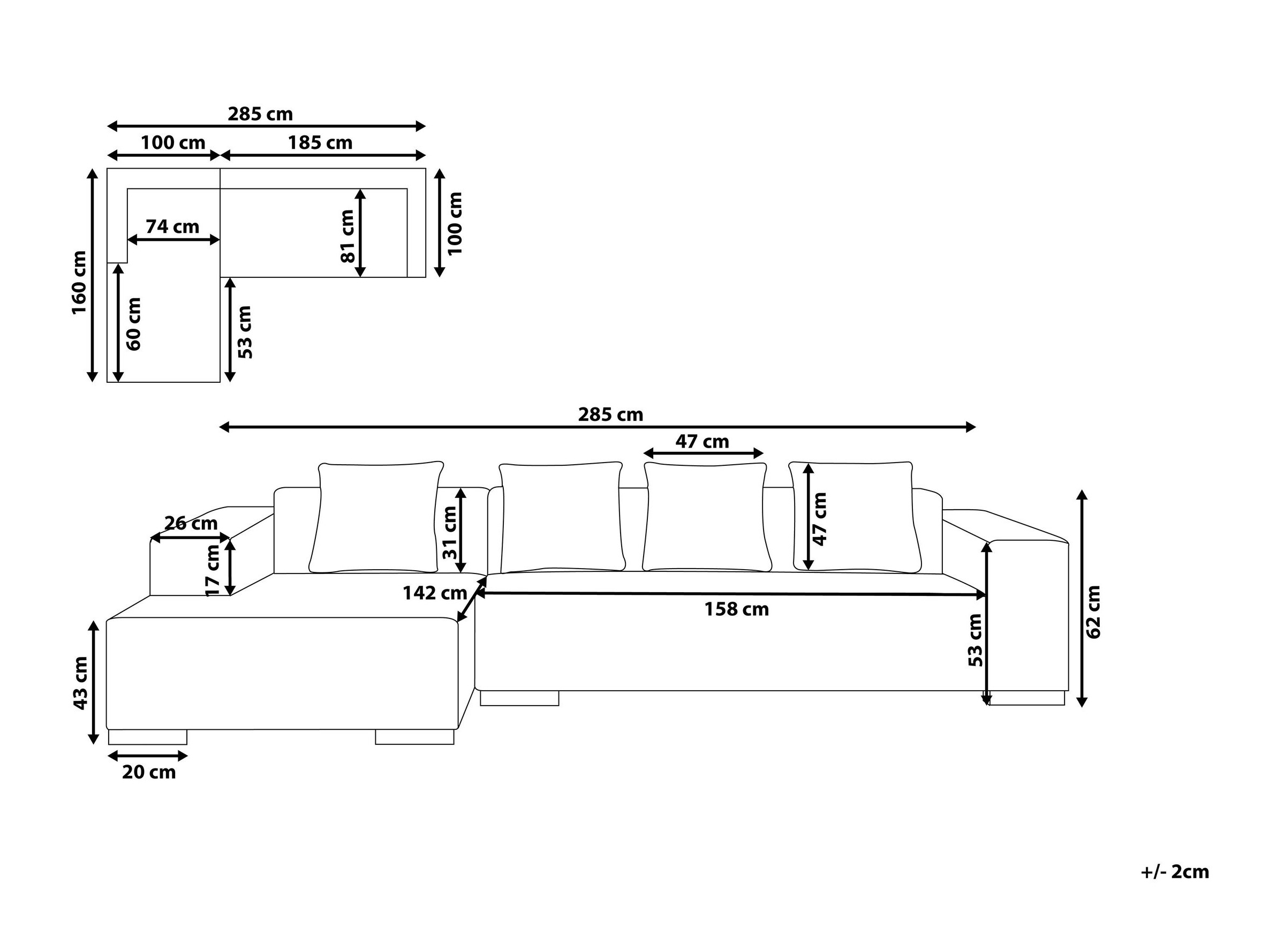 Ugaona garnitura Berwyn 1396 (Zelena)