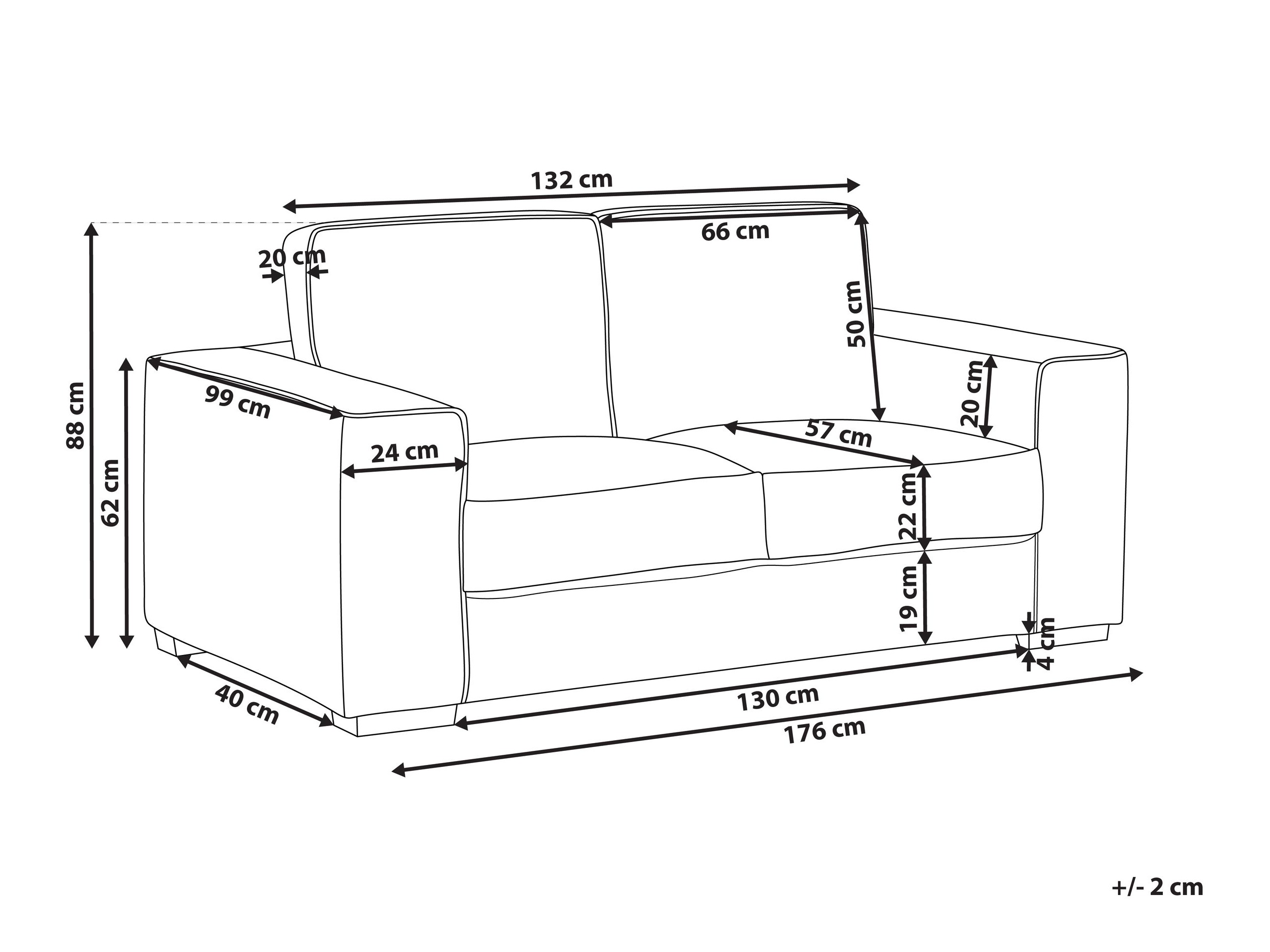 Sofa Berwyn 2855 (Belo)