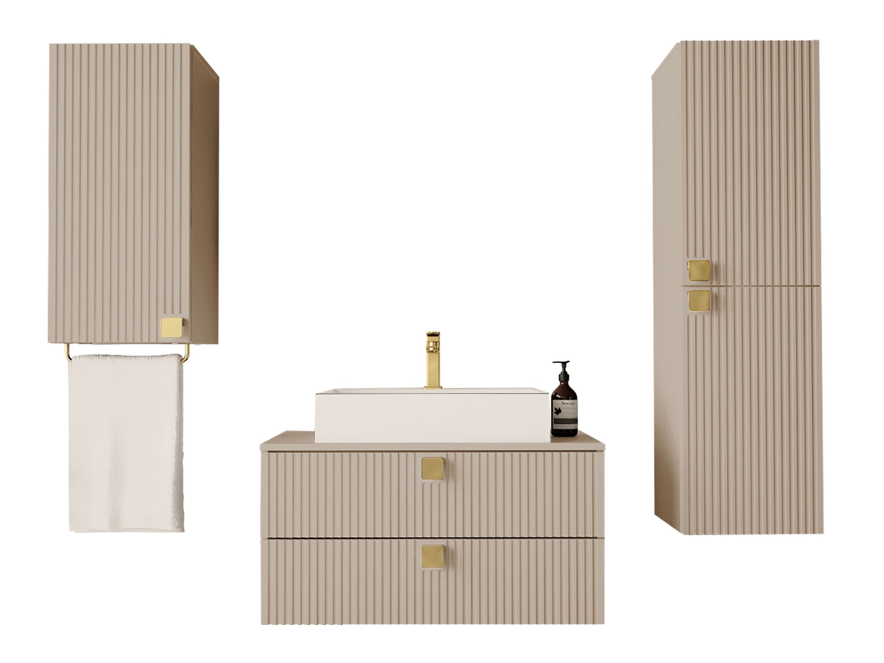 Set za kupatilo Orlvera 105 (Svetlobraon)