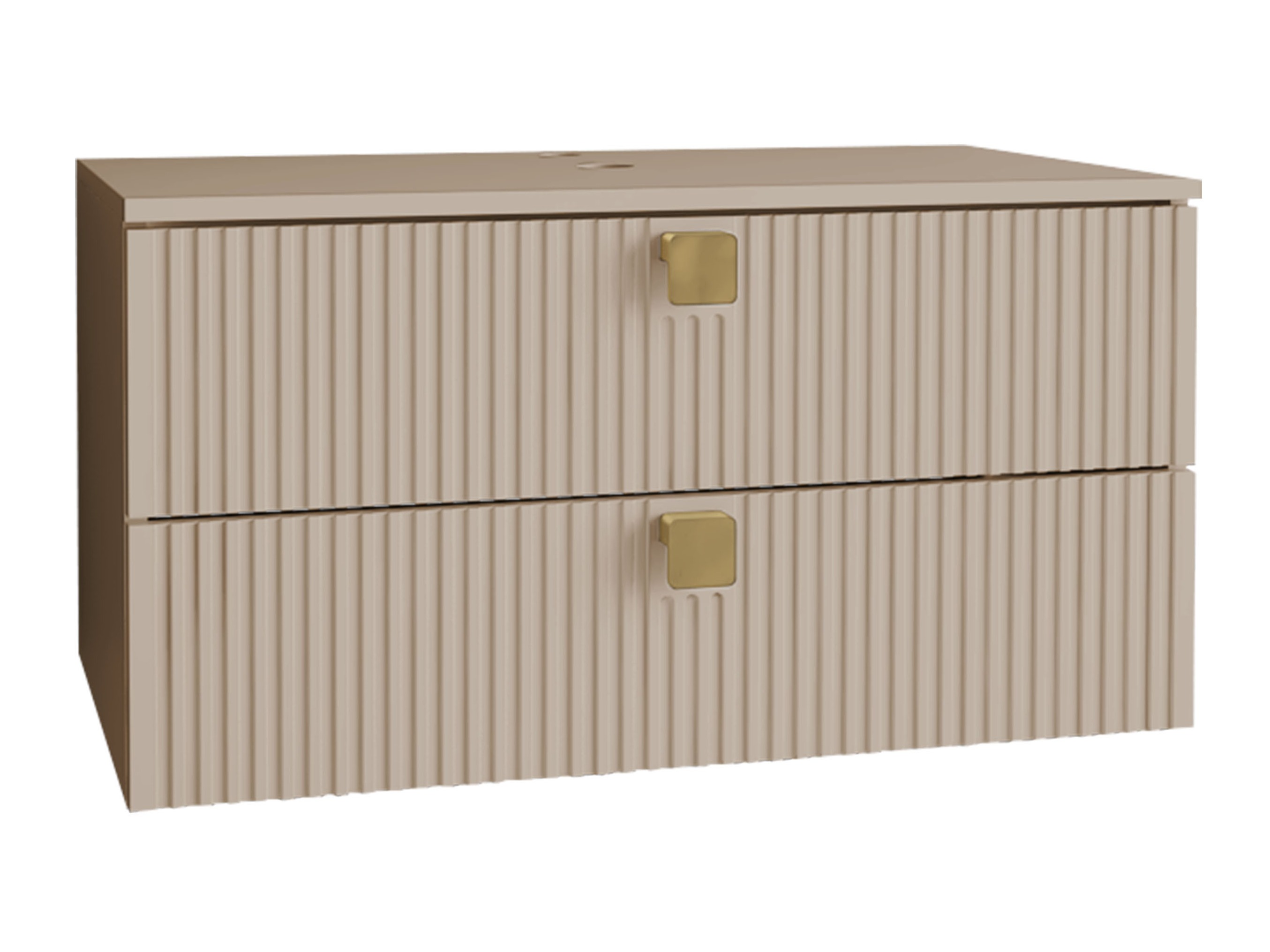 Viseći kupatilski element za lavabo Orlvera 102 (Svetlobraon)