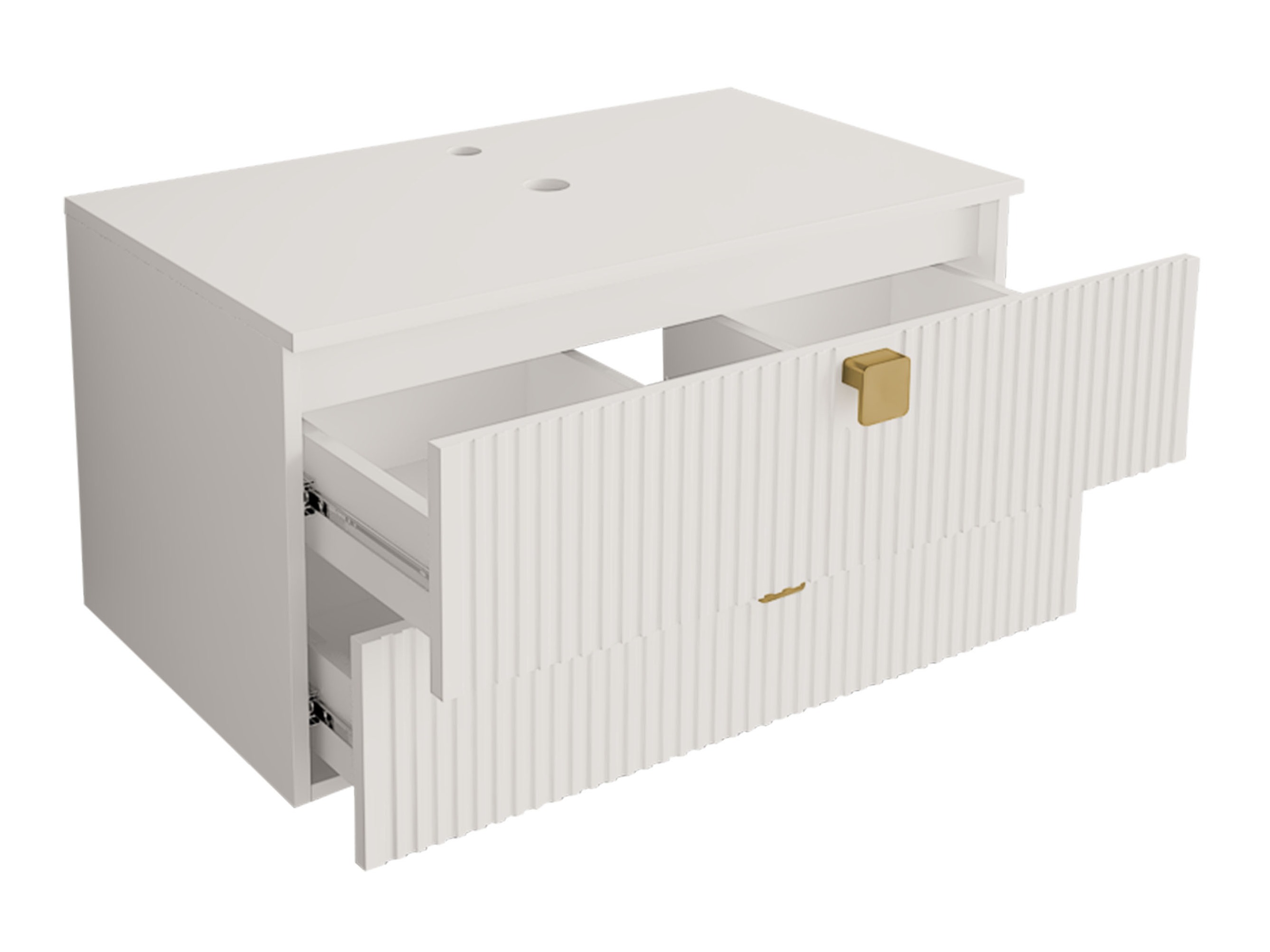 Viseći kupatilski element za lavabo Orlvera 102 (Svetlobraon)