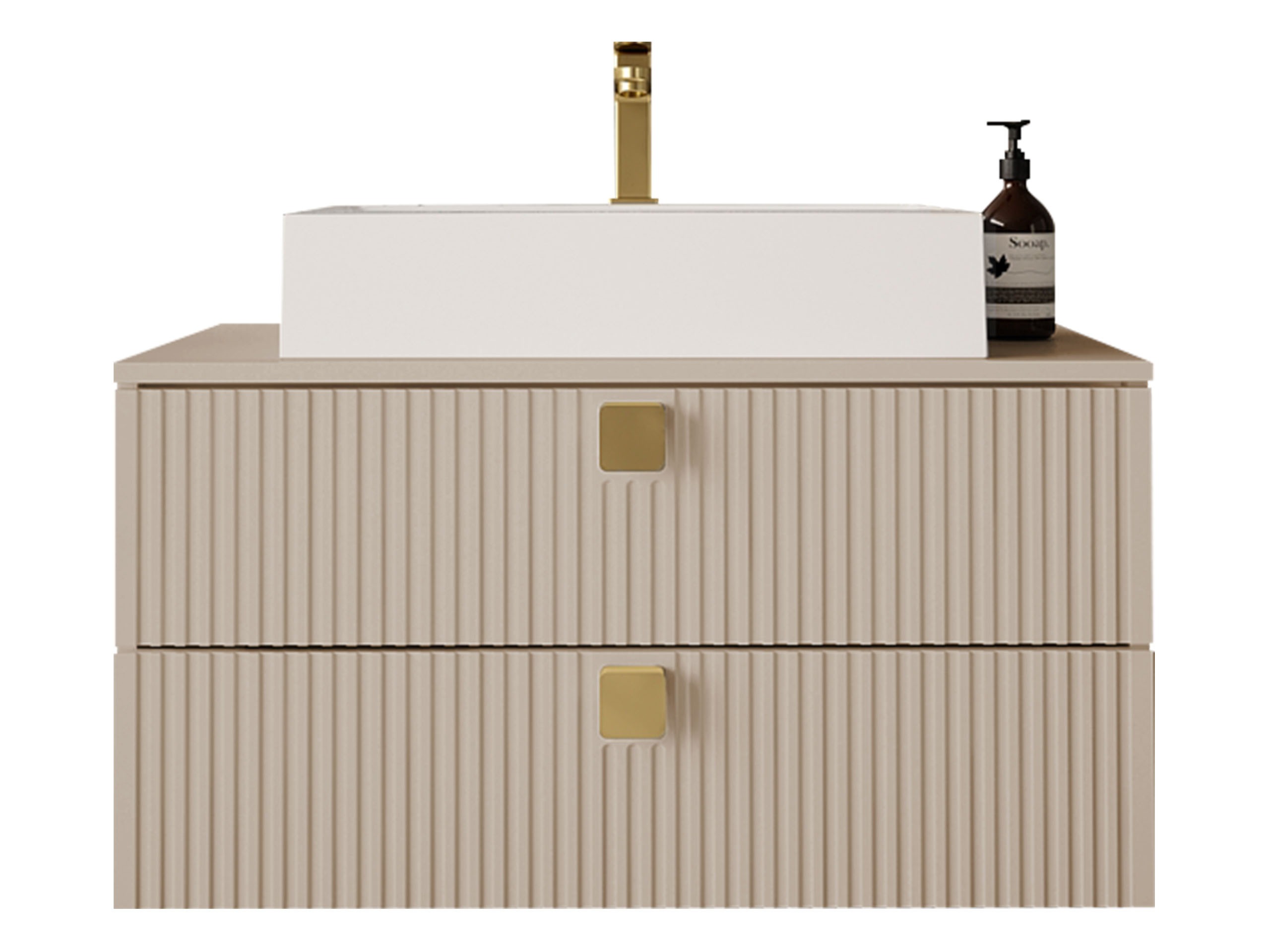 Viseći kupatilski element za lavabo Orlvera 102 (Svetlobraon)