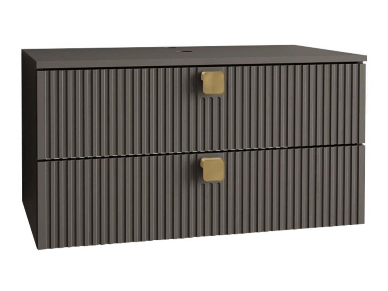 Zidni kupatilski ormarić za umivaonik Orlvera 102 (Sivo)