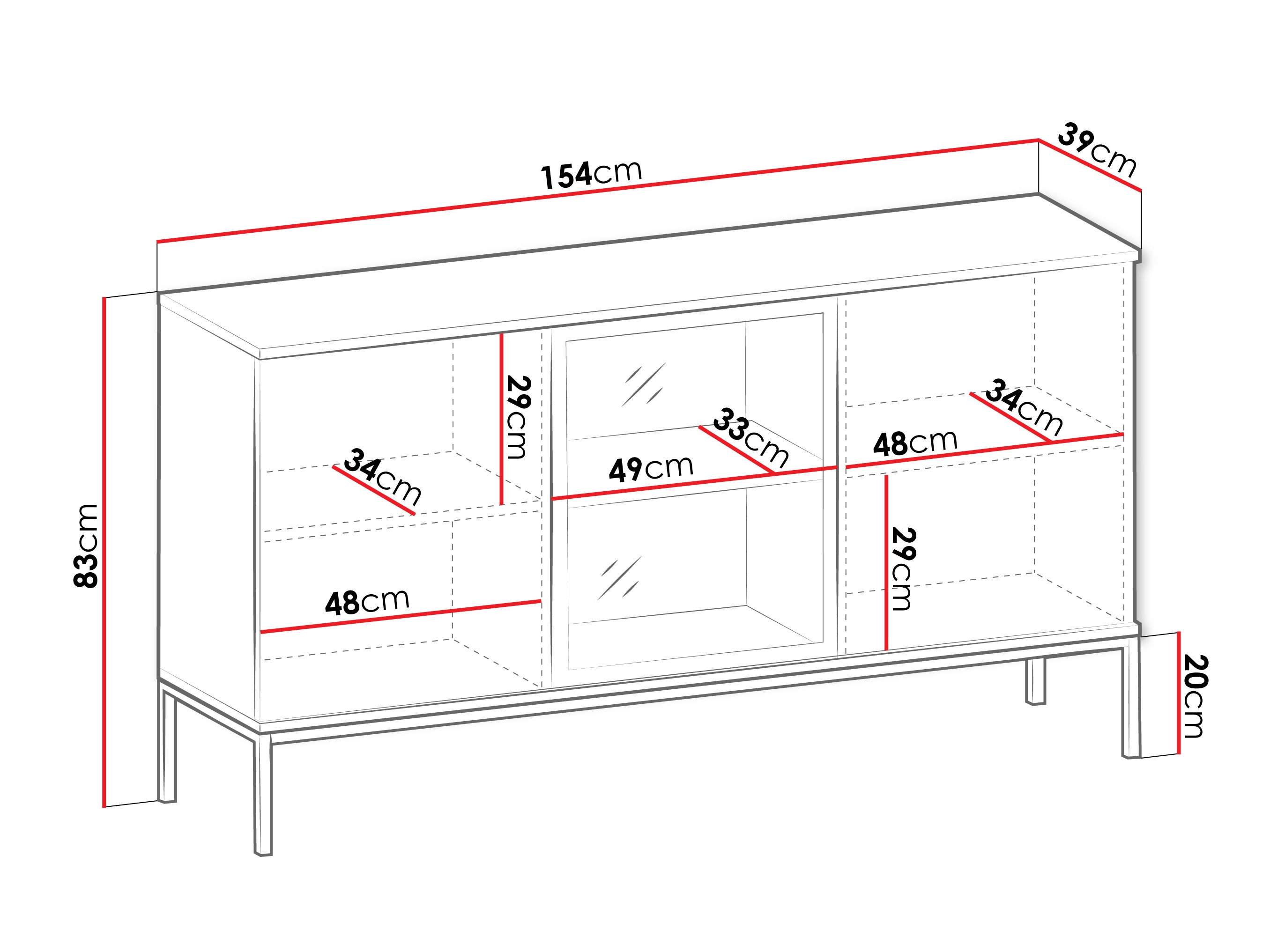 Ormarić Soferi 109 (Crno + Hrast Votan)
