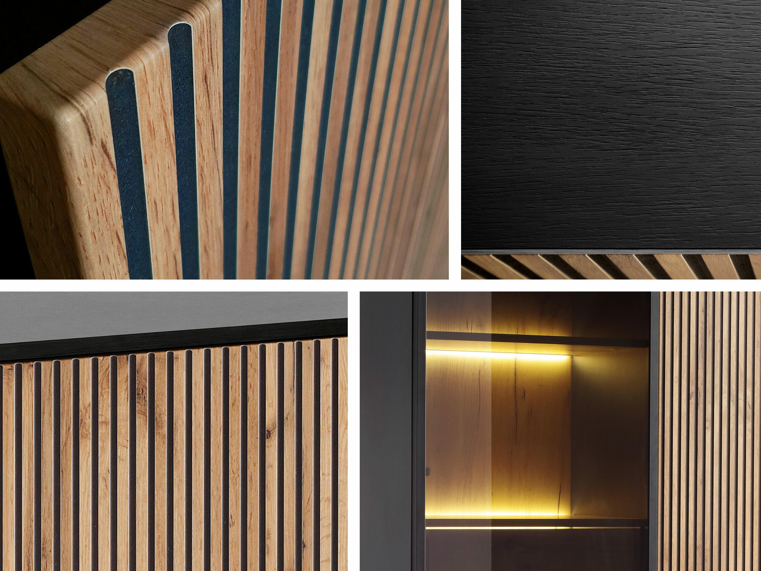 Ormarić Soferi 109 (Crno + Вотан храст)